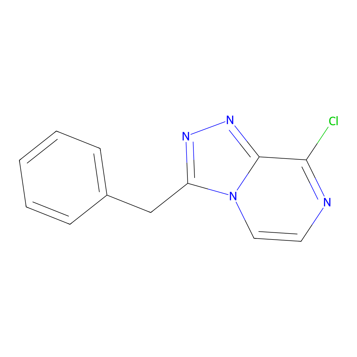 3-Benzyl-8-chloro-[1,2,4]triazolo[4,3-a]pyrazine molecular structure, CAS 68797-02-4