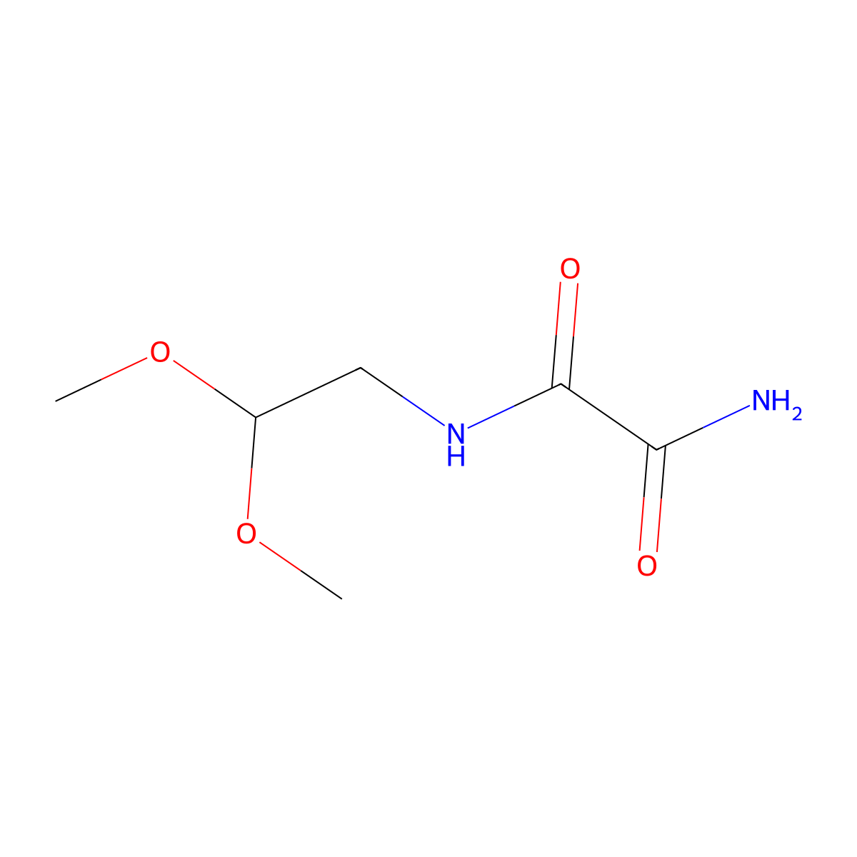N1-(2,2-dimethoxyethyl)ethanediamide molecular structure, CAS 68797-27-3