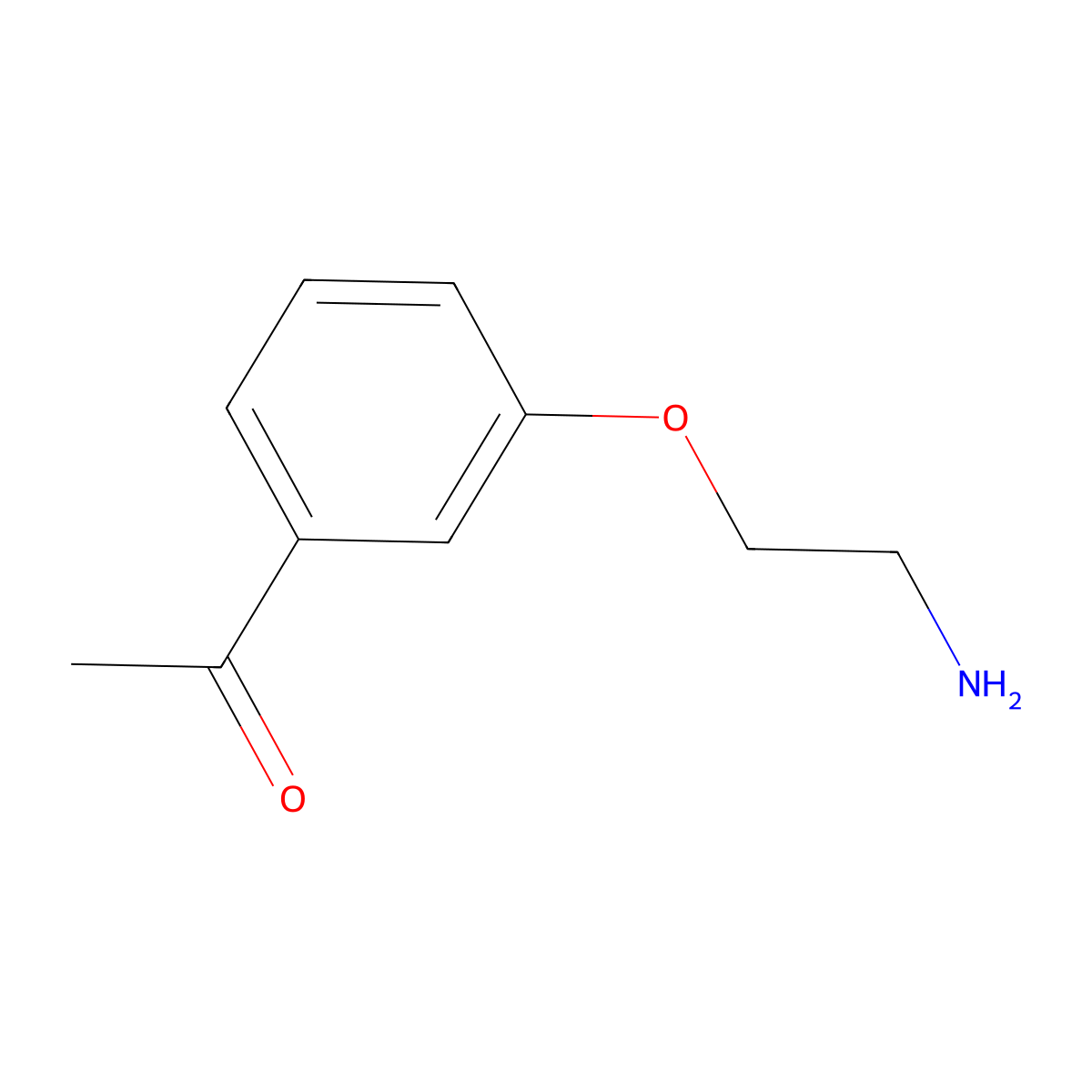 1-[3-(2-Aminoethoxy)phenyl]ethanone molecular structure, CAS 687985-73-5