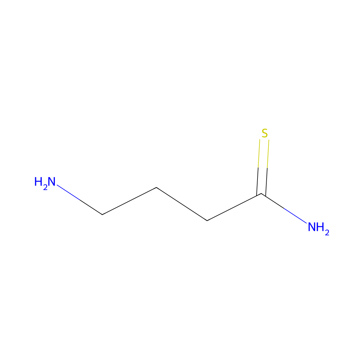 4-Aminobutanethioamide molecular structure, CAS 687991-09-9