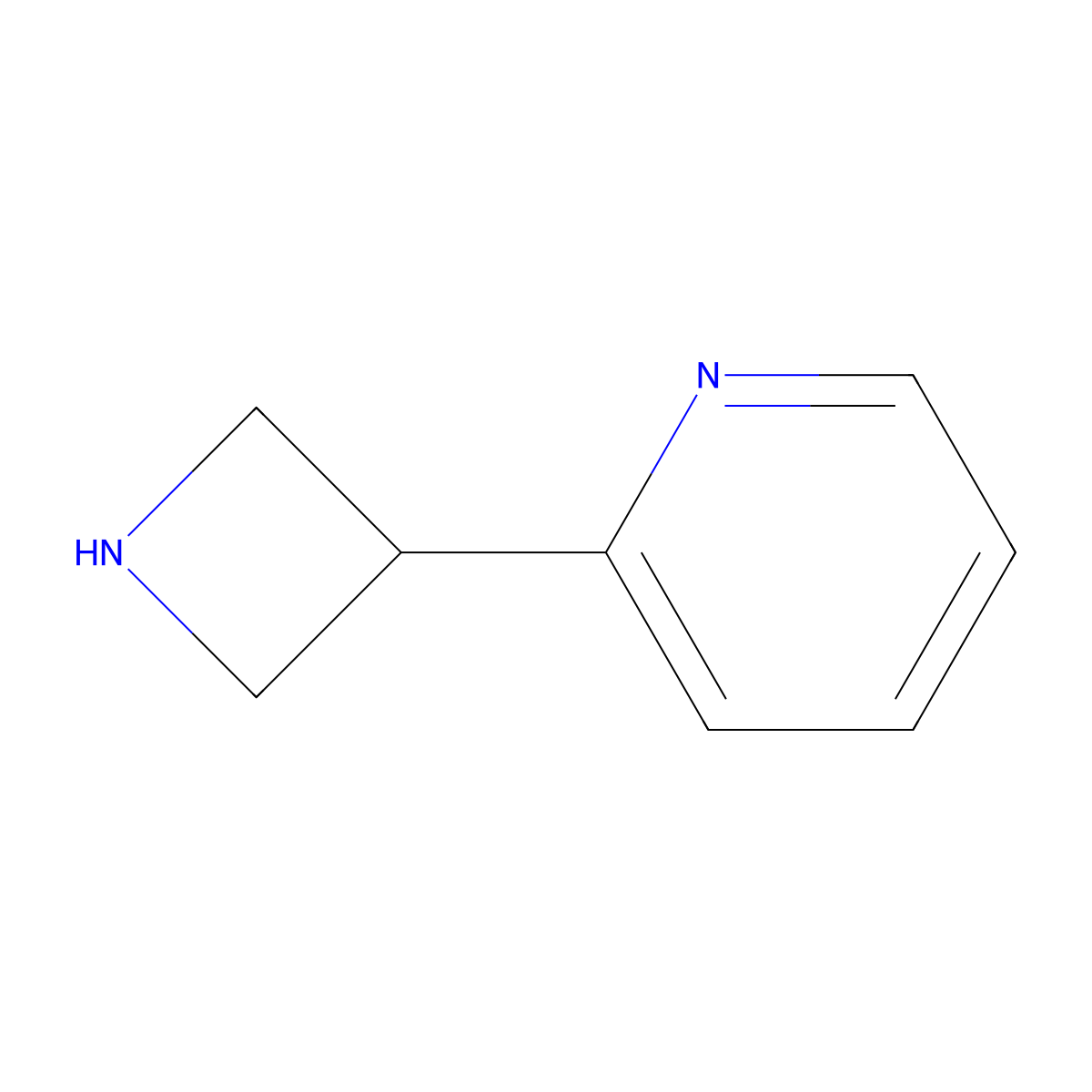 2-(Azetidin-3-yl)pyridine molecular structure, CAS 687993-73-3