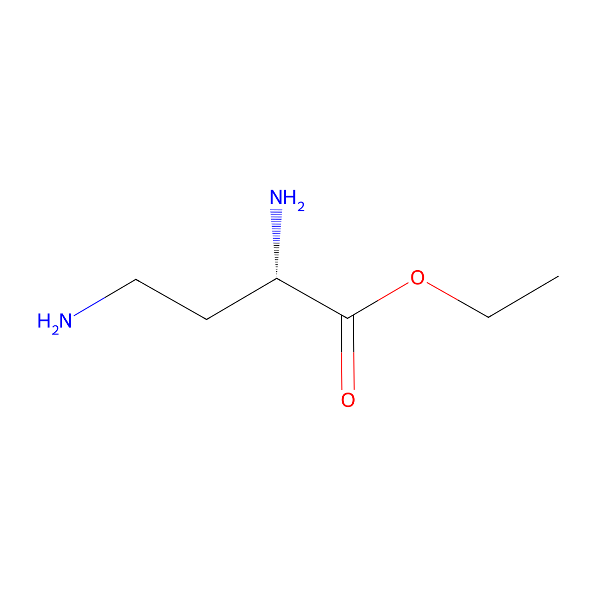 ethyl (2S)-2,4-diaminobutanoate molecular structure, CAS 687998-39-6