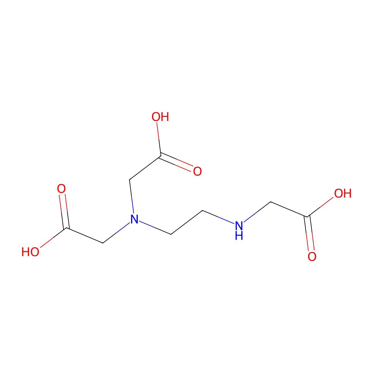 Ethylenediaminetriacetic acid molecular structure, CAS 688-57-3