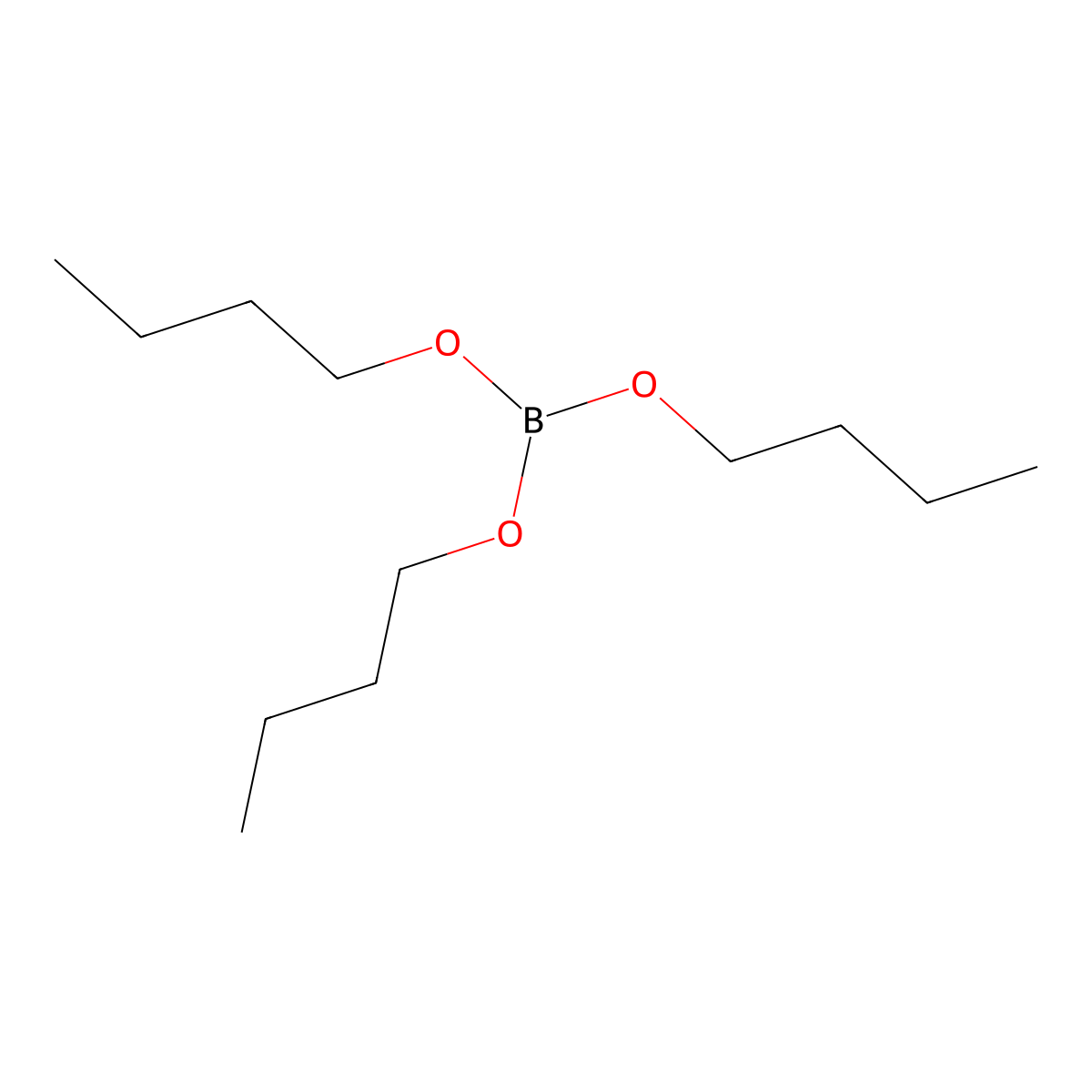 Tributyl borate molecular structure, CAS 688-74-4