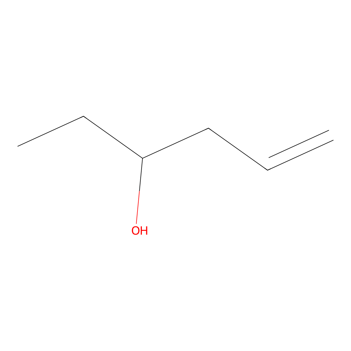 Hex-5-en-3-ol molecular structure, CAS 688-99-3