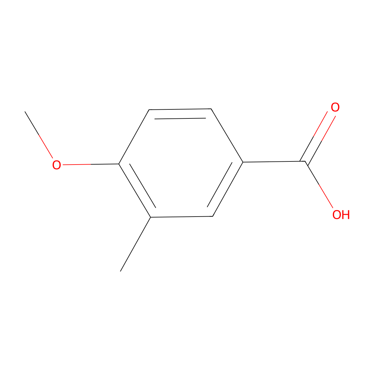4-Methoxy-3-methylbenzoic Acid molecular structure, CAS 6880-04-2