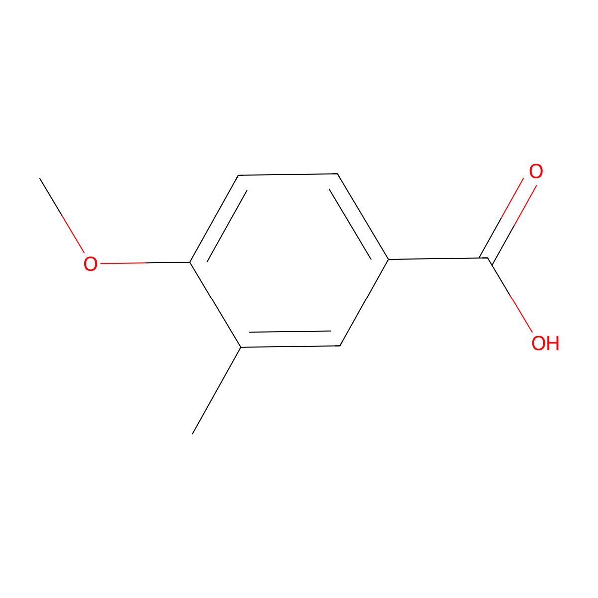 4-Methoxy-3-methylbenzoic Acid molecular structure, CAS 6880-04-2