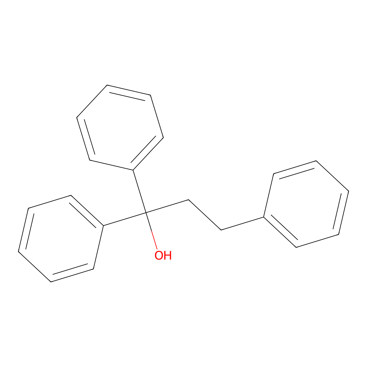 1,1,3-Triphenyl-propan-1-OL molecular structure, CAS 6880-25-7