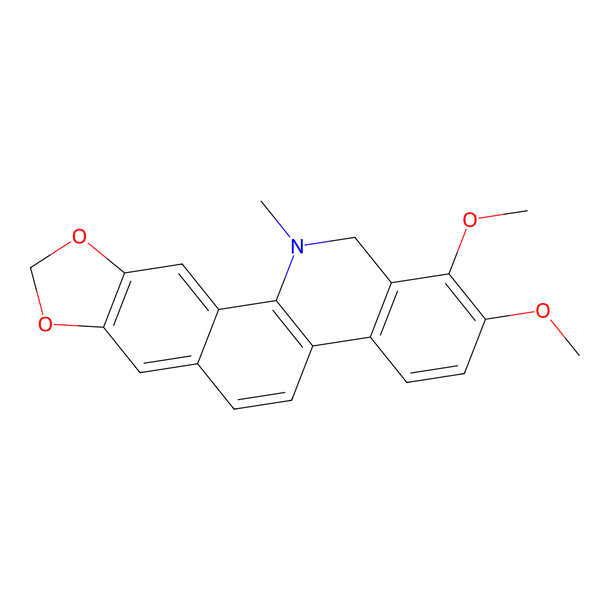 Dihydrochelerythrine molecular structure, CAS 6880-91-7