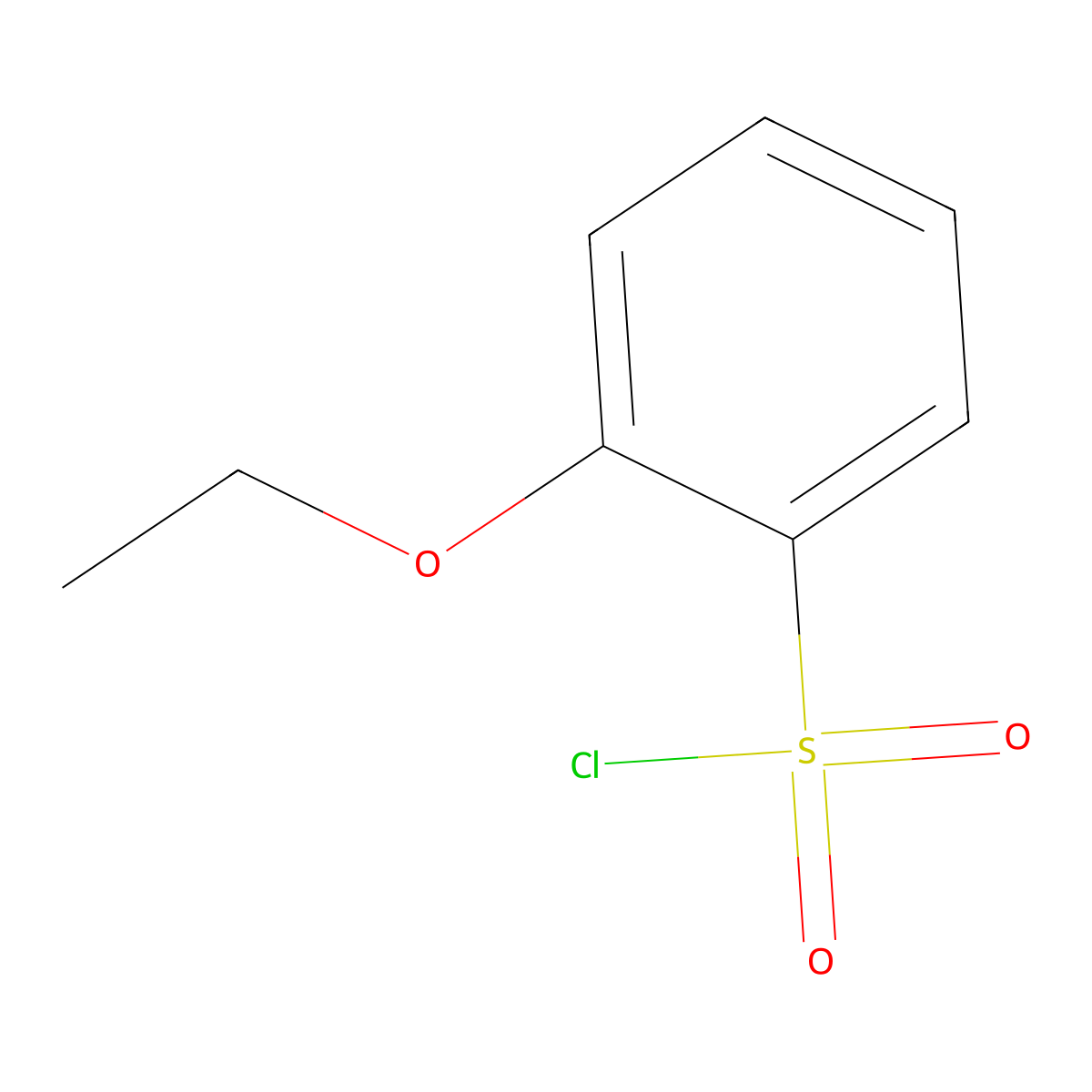 2-Ethoxybenzene-1-sulfonyl chloride molecular structure, CAS 68800-33-9