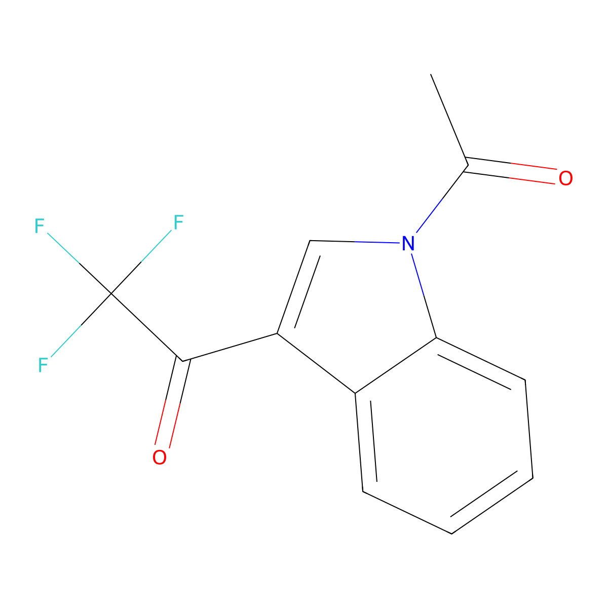 1-(1-Acetylindol-3-yl)-2,2,2-trifluoroethanone molecular structure, CAS 688034-76-6