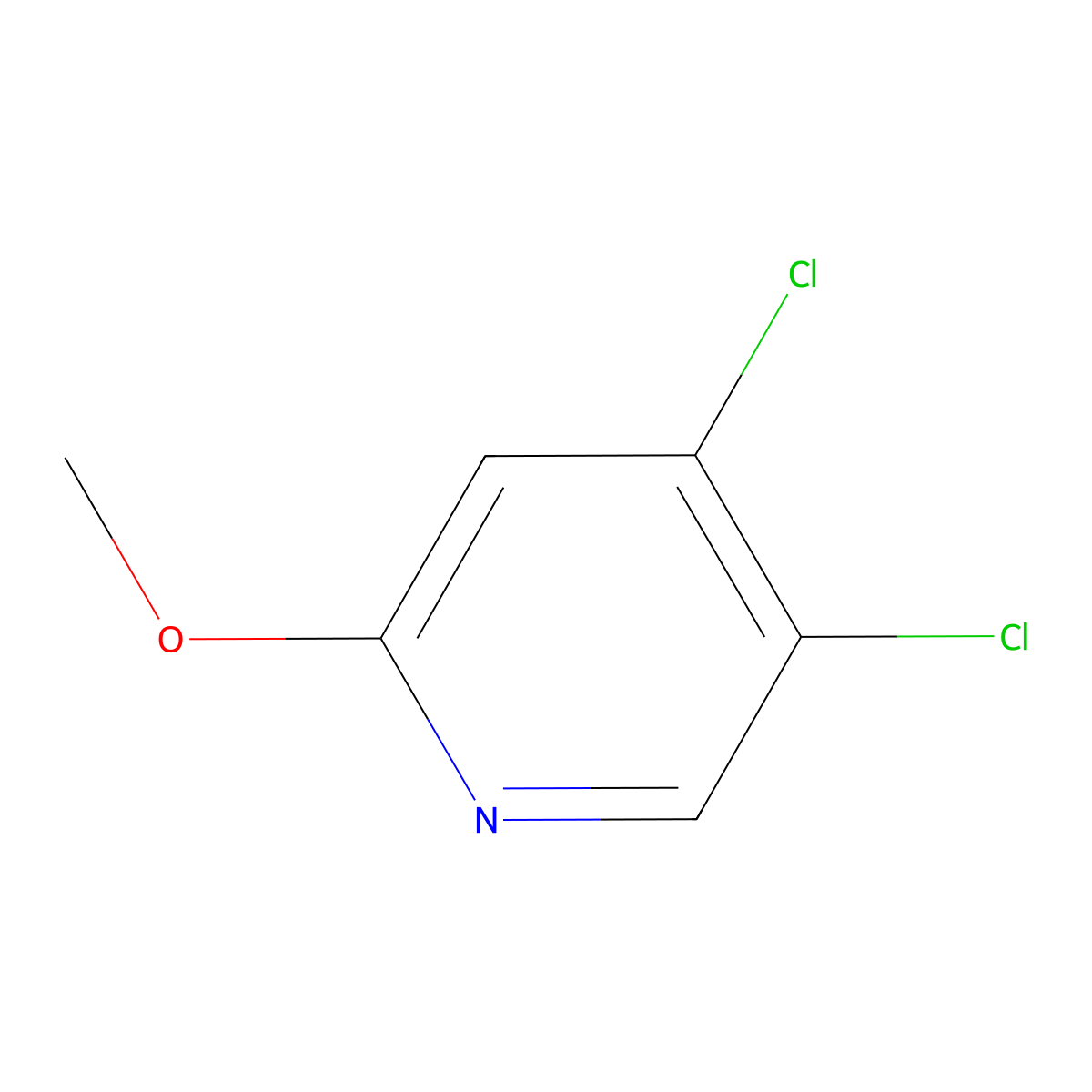 4,5-Dichloro-2-methoxypyridine molecular structure, CAS 688047-08-7