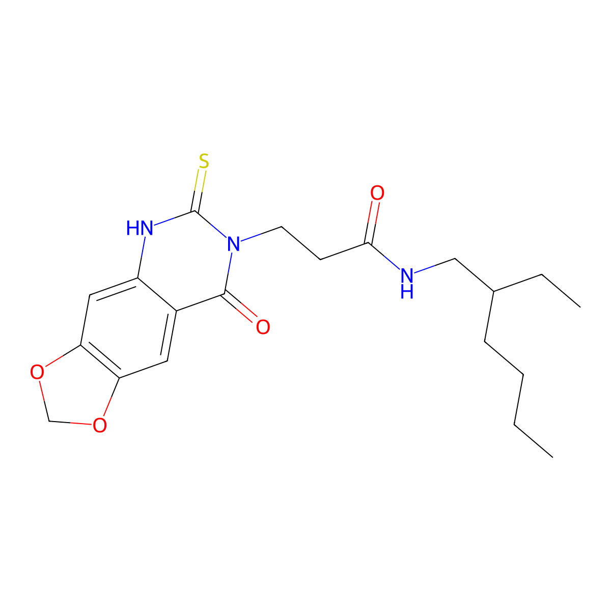 N-(2-ethylhexyl)-3-(8-oxo-6-thioxo-5,6-dihydro-[1,3]dioxolo[4,5-g]quinazolin-7(8H)-yl)propanamide molecular structure, CAS 688054-92-4