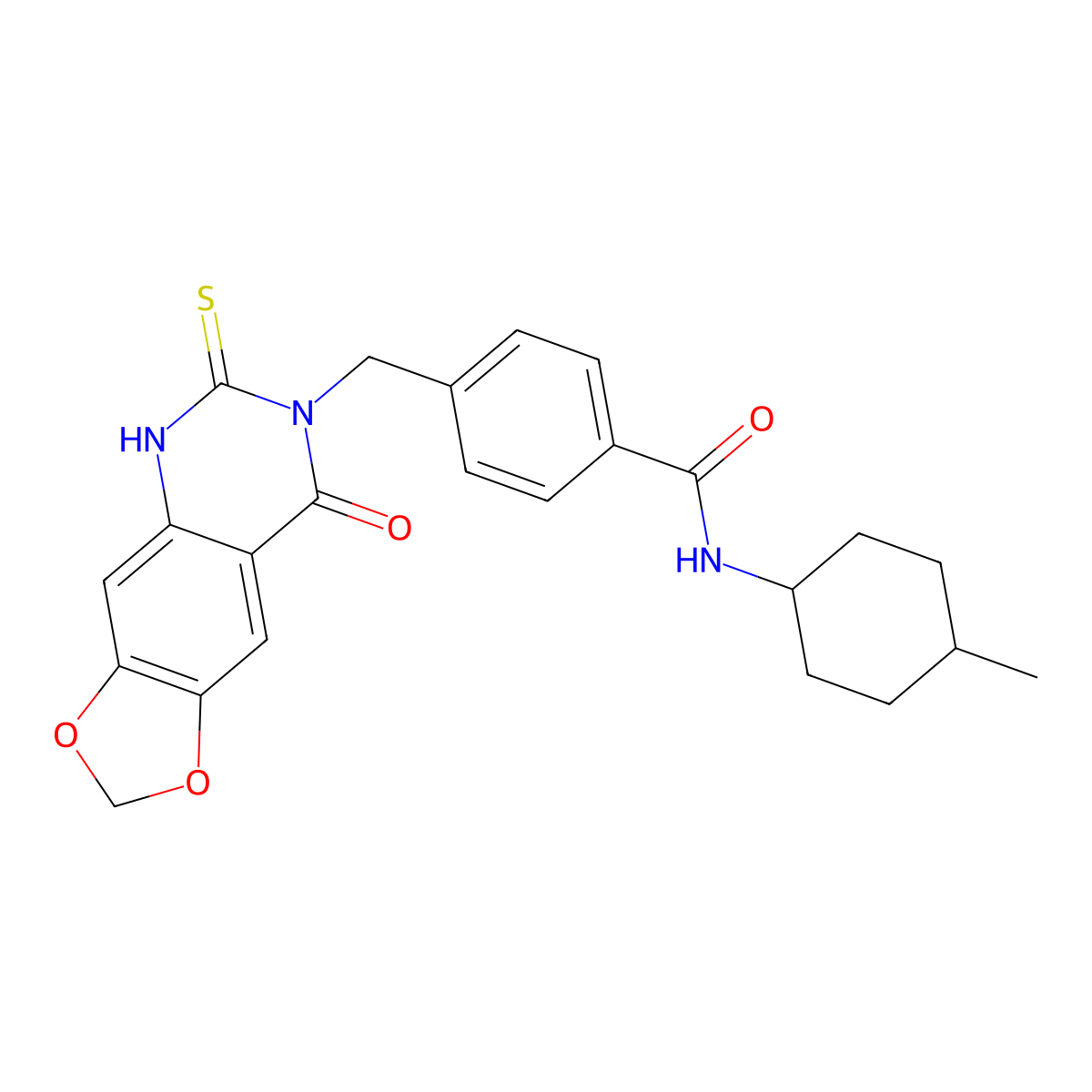 N-(4-methylcyclohexyl)-4-((8-oxo-6-thioxo-5,6-dihydro-[1,3]dioxolo[4,5-g]quinazolin-7(8H)-yl)methyl)benzamide molecular structure, CAS 688055-92-7