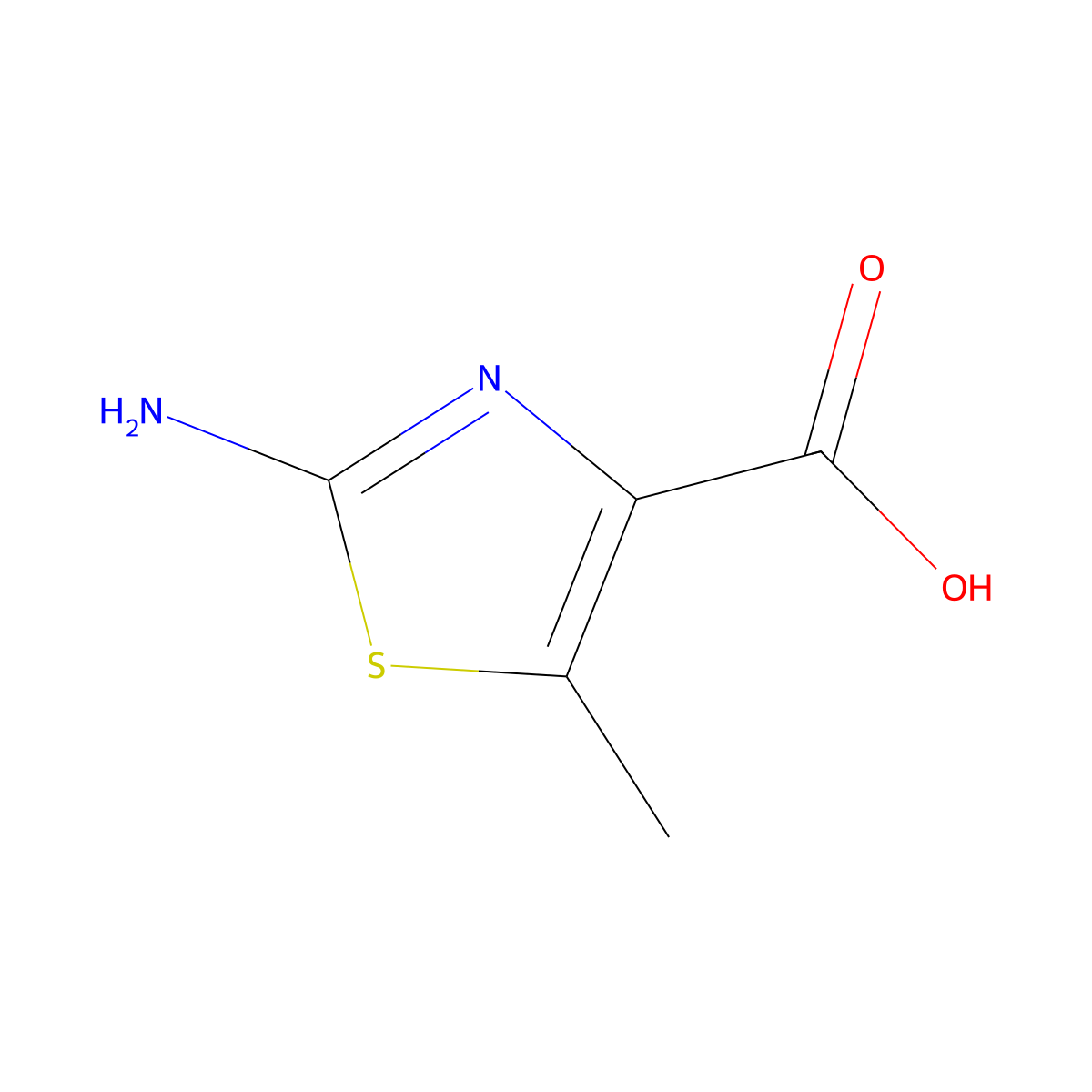 2-amino-5-methyl-1,3-thiazole-4-carboxylic Acid molecular structure, CAS 688064-14-4