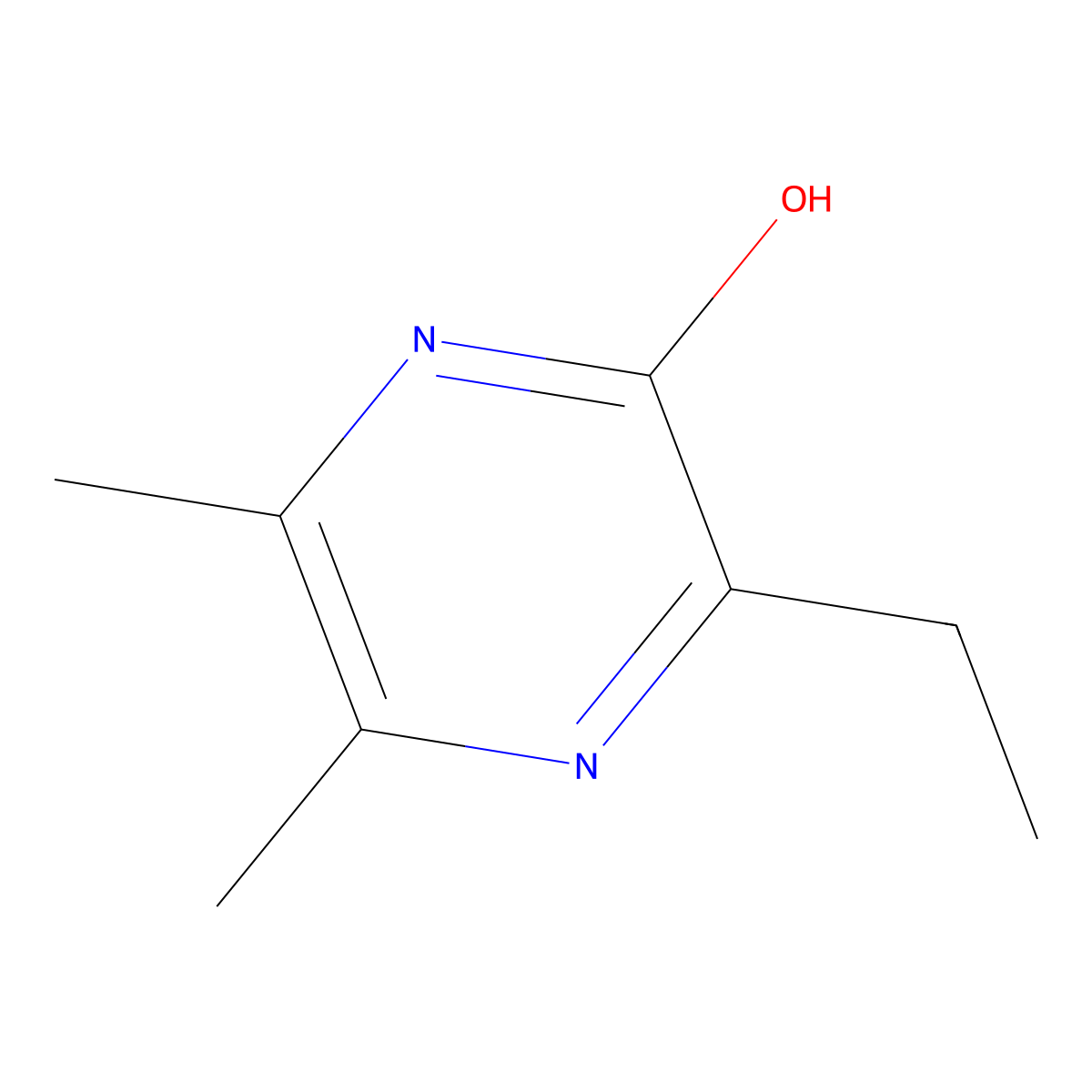 3-Ethyl-5,6-dimethylpyrazin-2(1H)-one molecular structure, CAS 68808-16-2