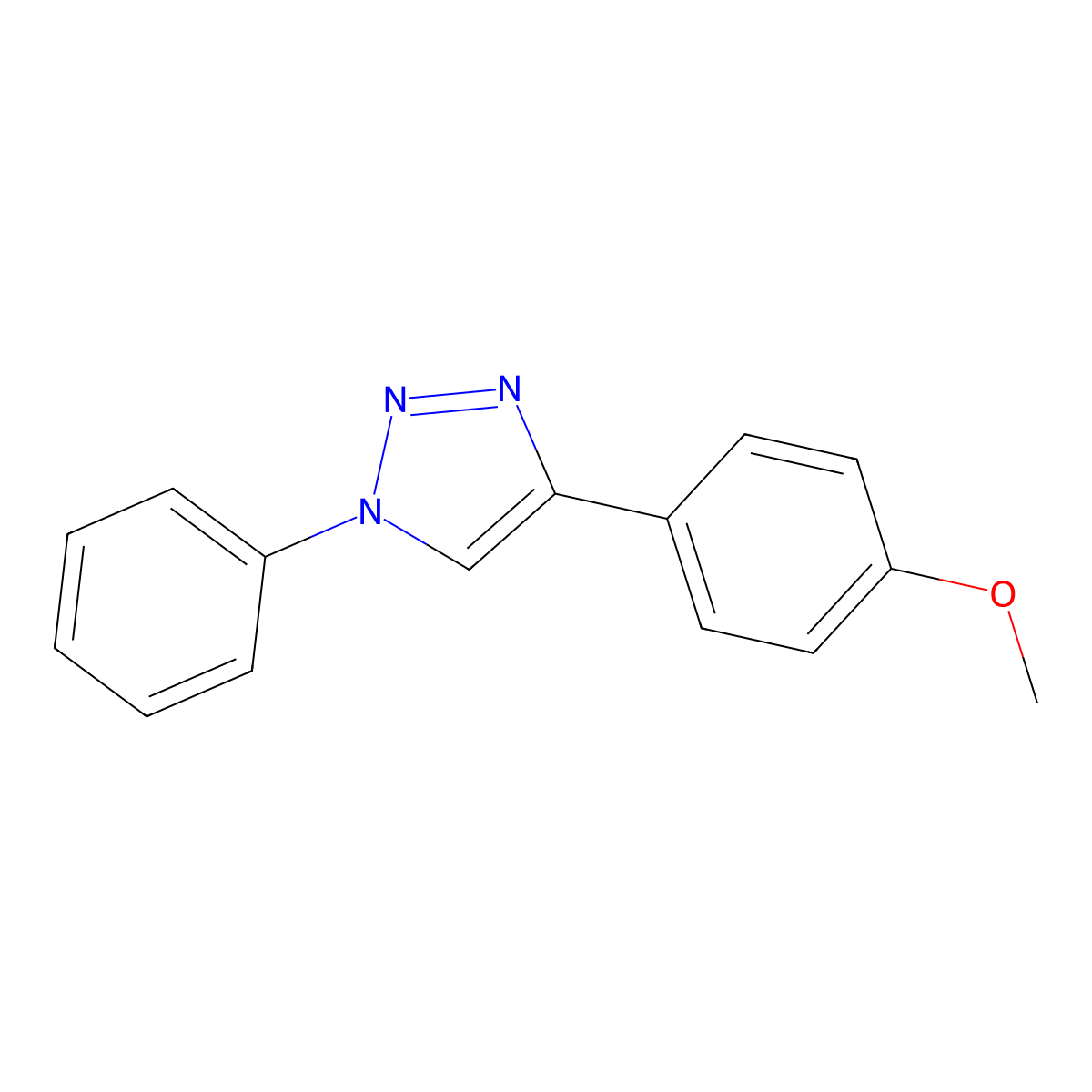 4-(4-Methoxyphenyl)-1-phenyl-1h-1,2,3-triazole molecular structure, CAS 68809-41-6