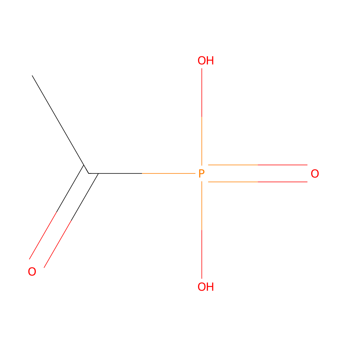 Acetylphosphonic acid molecular structure, CAS 6881-54-5