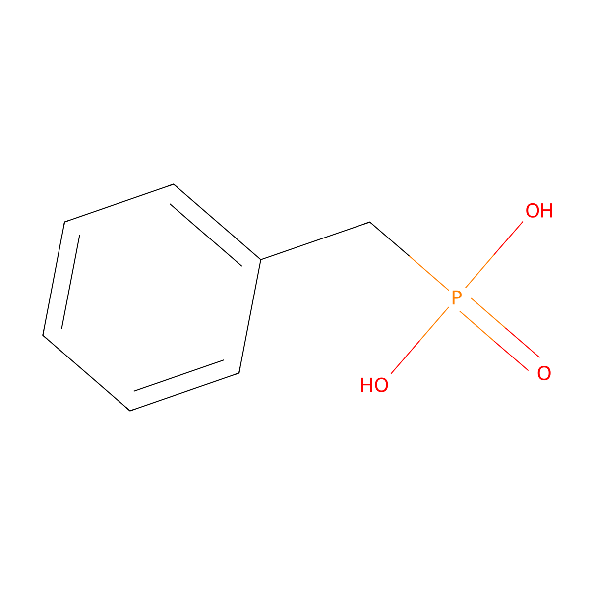 Benzylphosphonic Acid molecular structure, CAS 6881-57-8