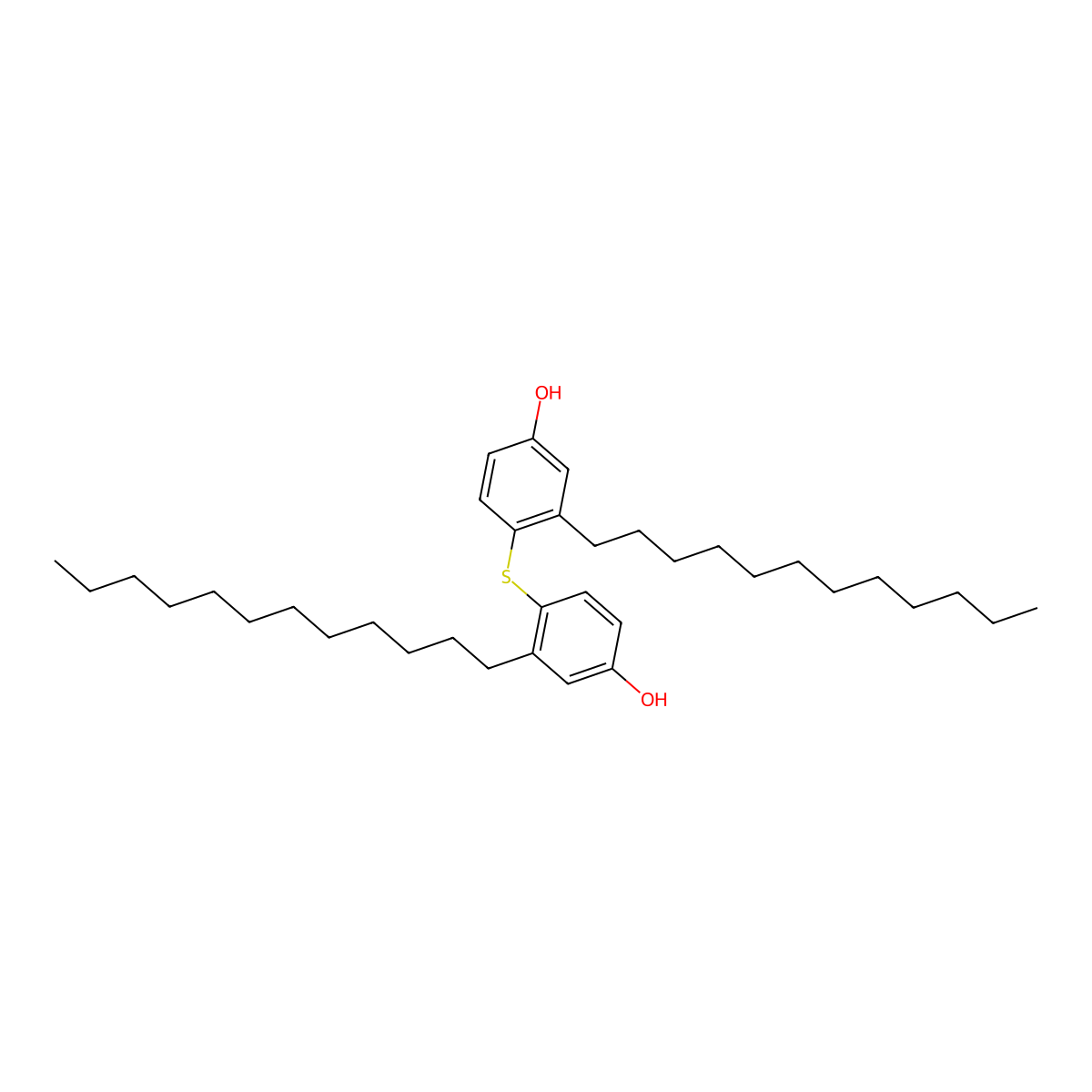 Phenol, thiobis[tetrapropylene- molecular structure, CAS 68815-67-8