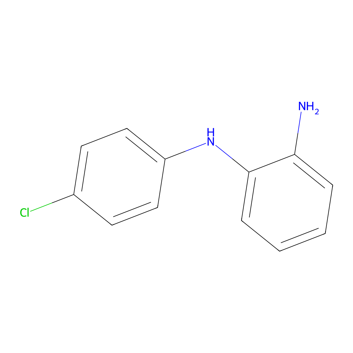 N-(4-chlorophenyl)benzene-1,2-diamine molecular structure, CAS 68817-71-0
