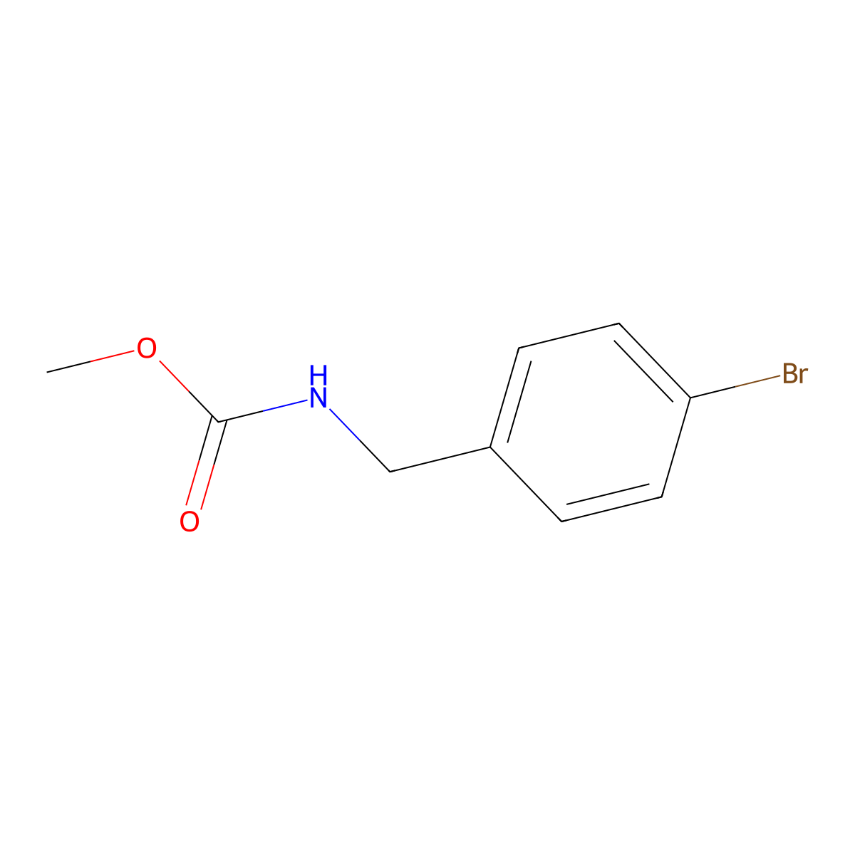 Methyl 4-bromobenzylcarbamate molecular structure, CAS 68819-83-0