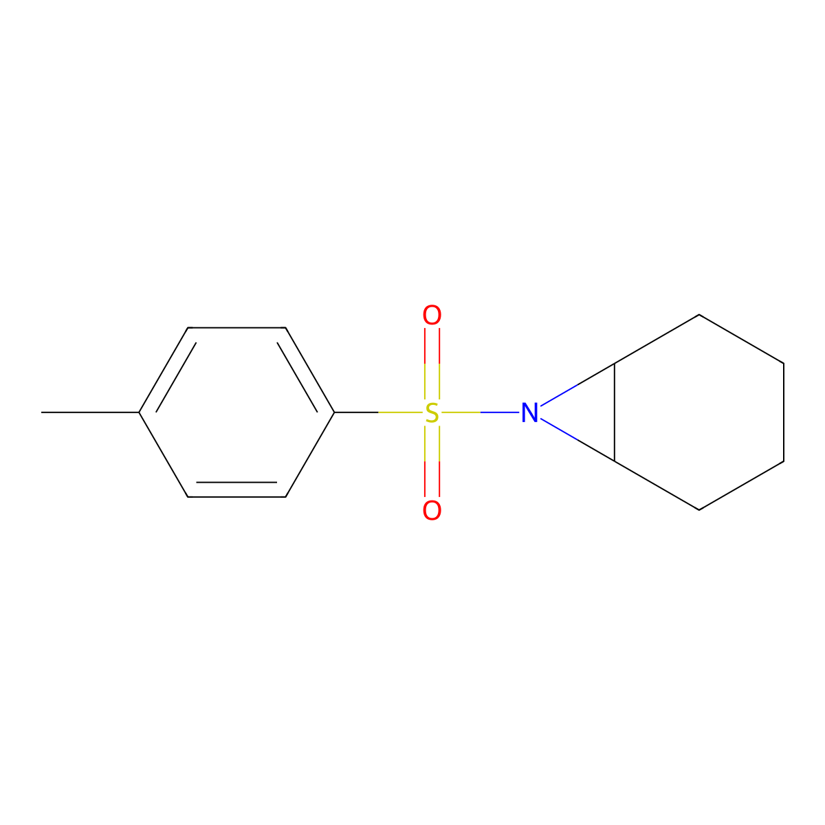 7-Azabicyclo[4.1.0]heptane, 7-[(4-methylphenyl)sulfonyl]- molecular structure, CAS 68820-12-2