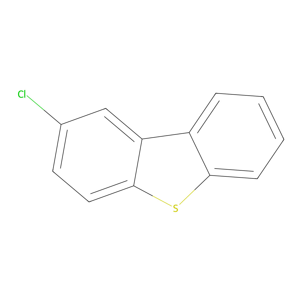 2-Chlorodibenzo[b,d]thiophene molecular structure, CAS 68820-91-7