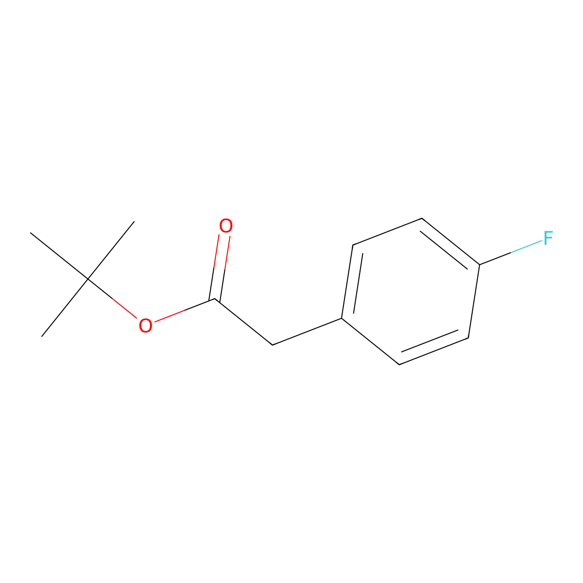 tert-Butyl 2-(4-fluorophenyl)acetate molecular structure, CAS 68825-45-6