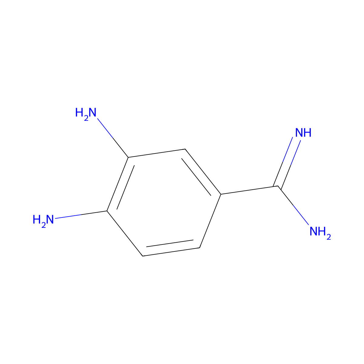 3,4-Diaminobenzimidamide molecular structure, CAS 68827-43-0