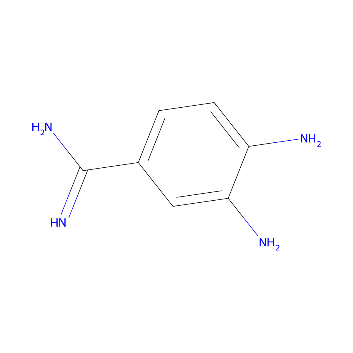 3,4-Diaminobenzimidamide molecular structure, CAS 68827-43-0