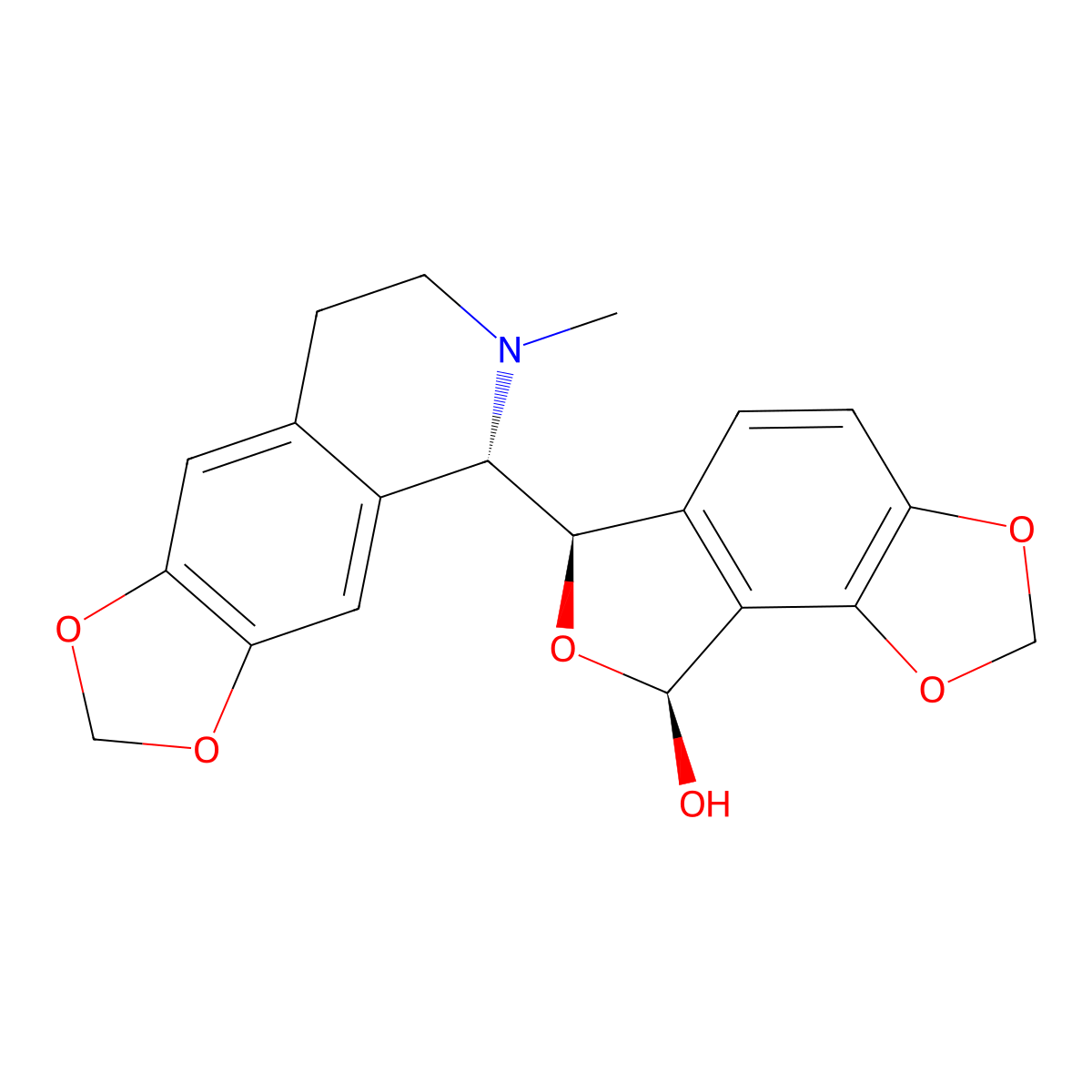 Egenine molecular structure, CAS 6883-44-9