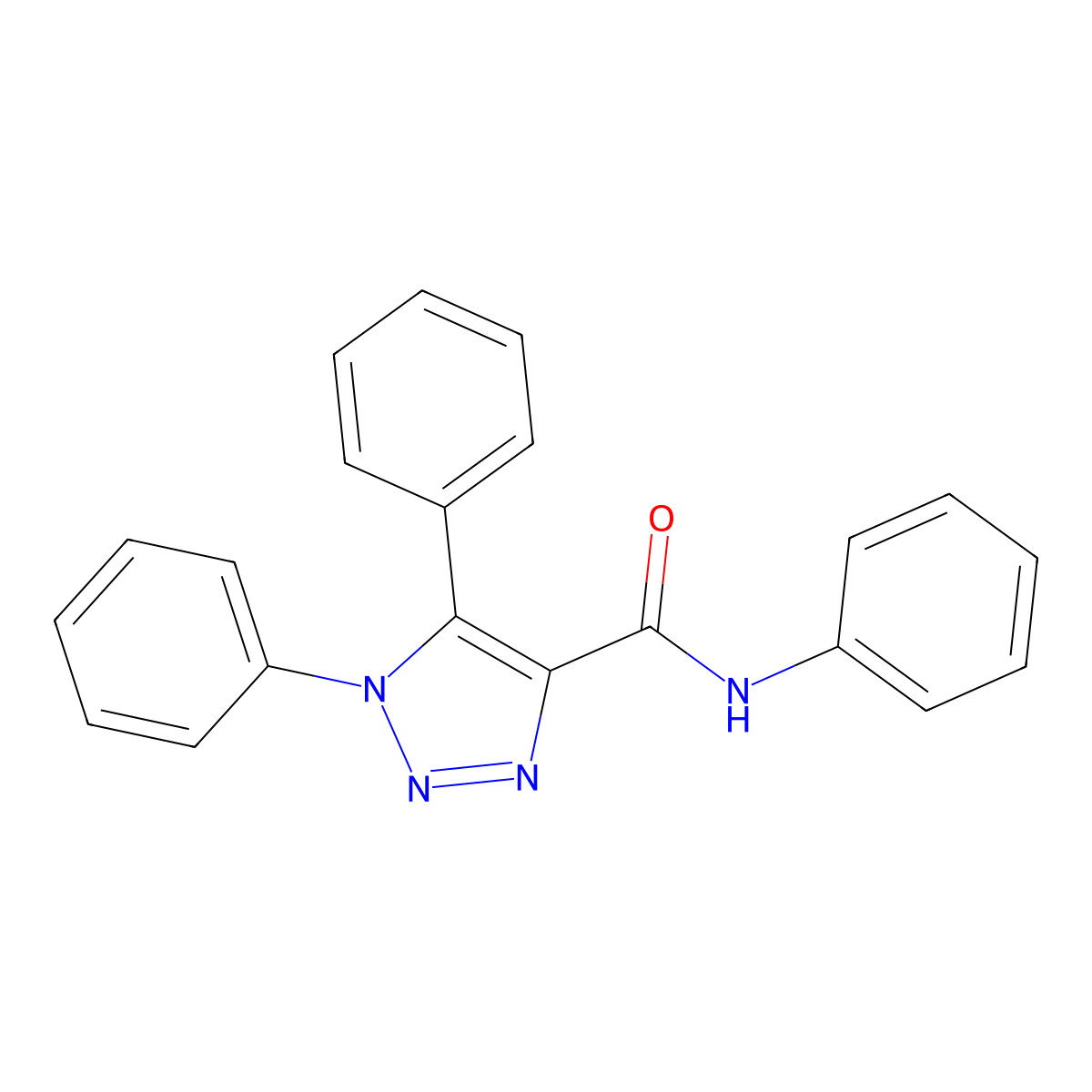 N,1,5-triphenyl-1H-1,2,3-triazole-4-carboxamide molecular structure, CAS 688317-87-5