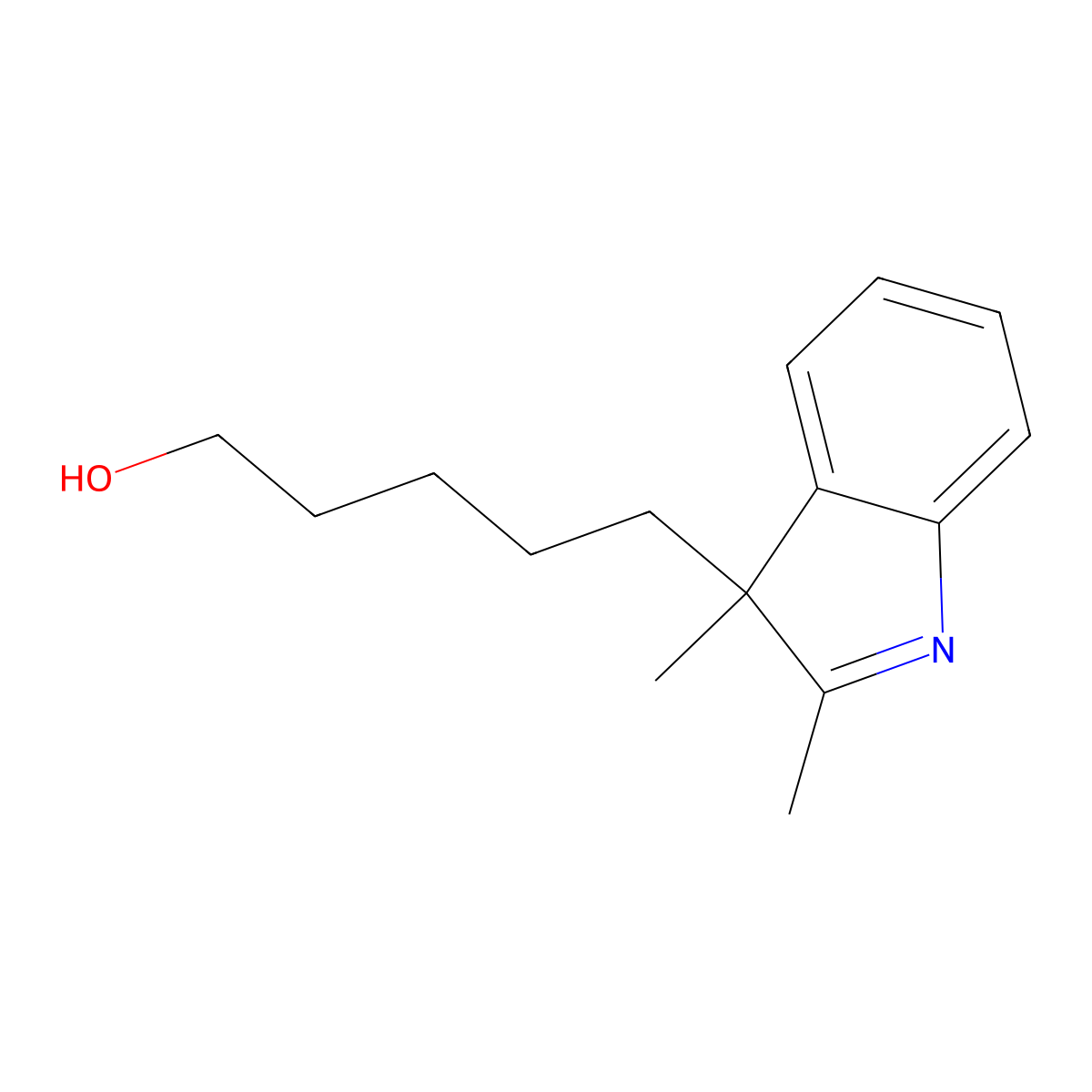 5-(2,3-Dimethyl-3h-indol-3-yl)pentan-1-ol molecular structure, CAS 688338-89-8