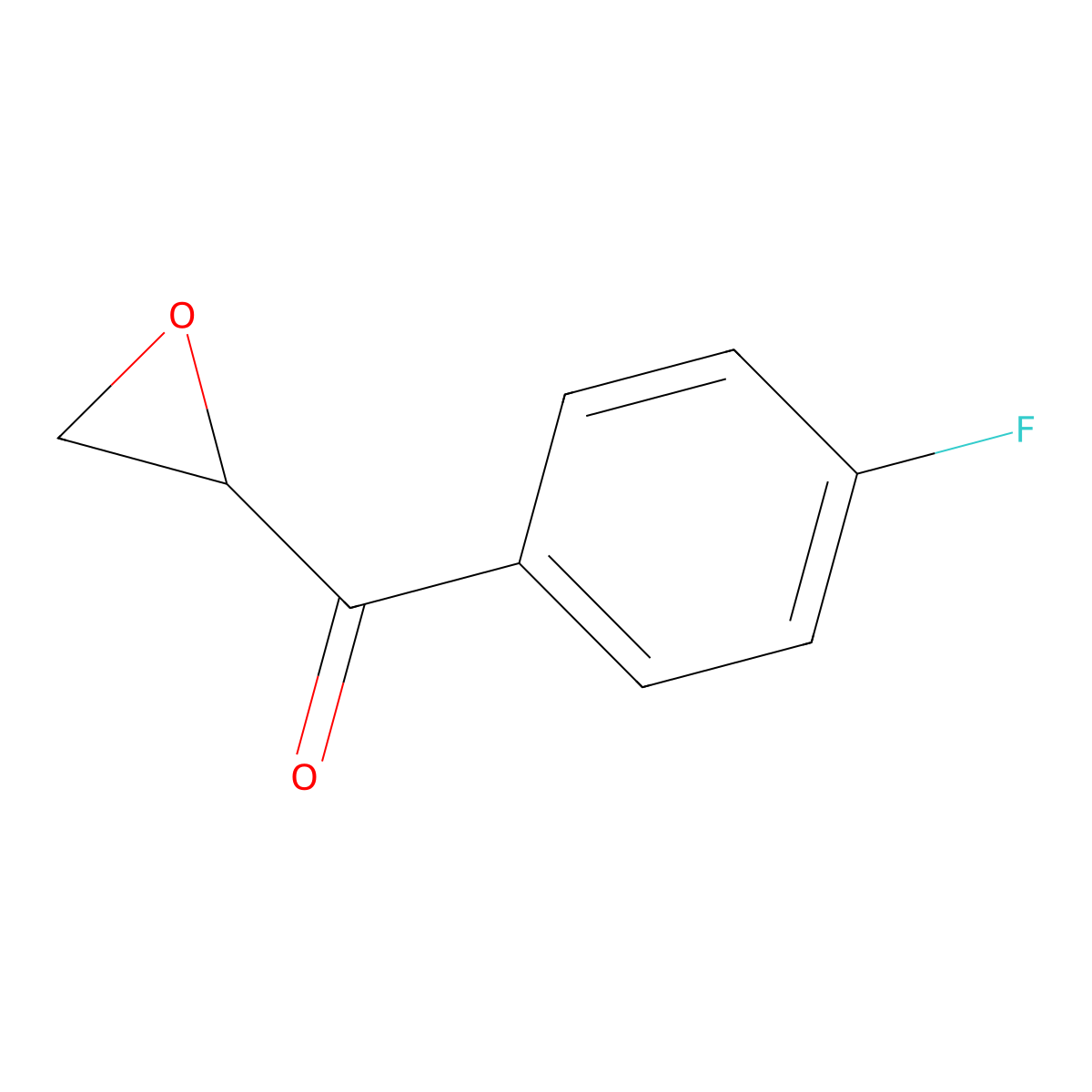 2-(4-Fluorobenzoyl)oxirane molecular structure, CAS 688348-76-7
