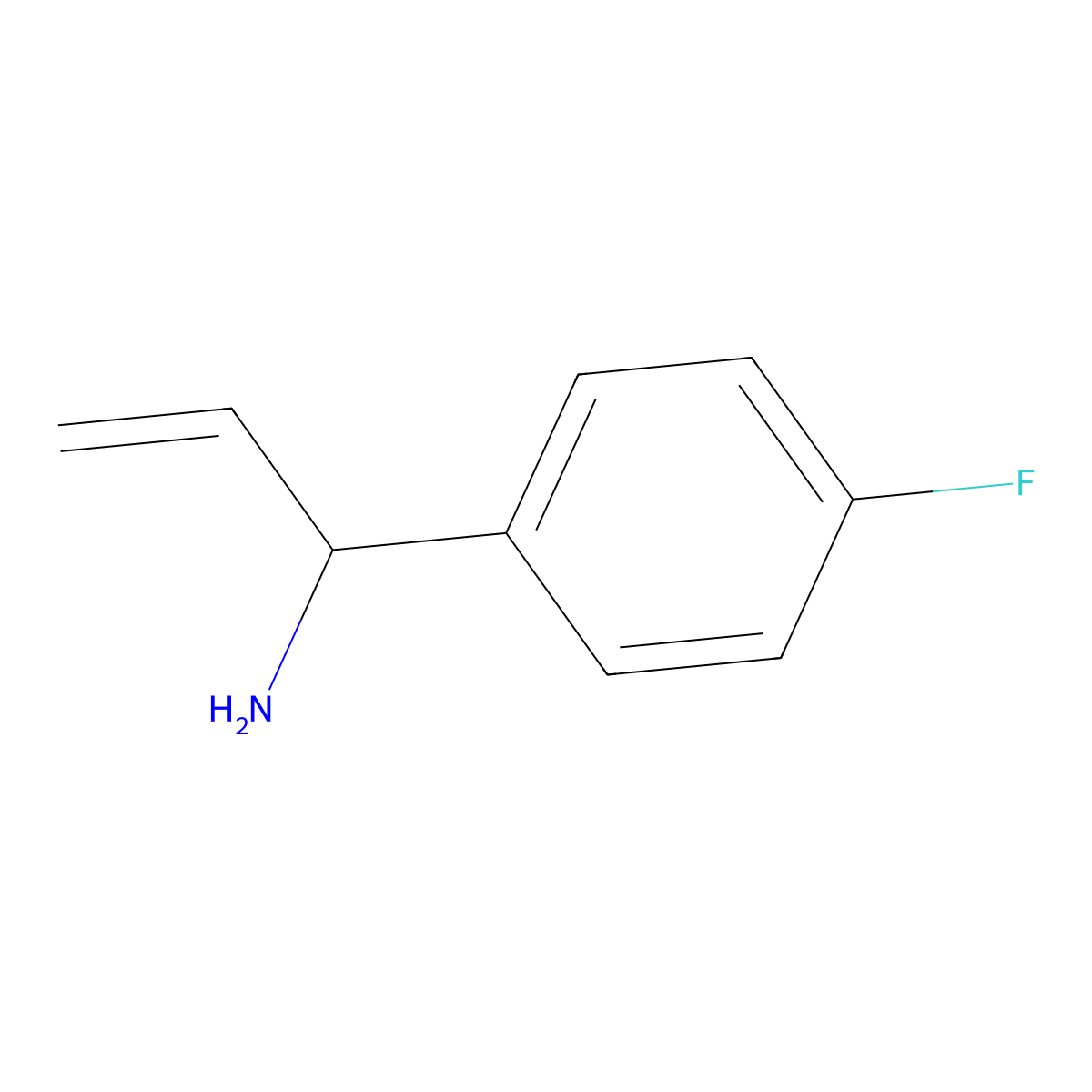 1-(4-Fluorophenyl)prop-2-EN-1-amine molecular structure, CAS 688362-55-2