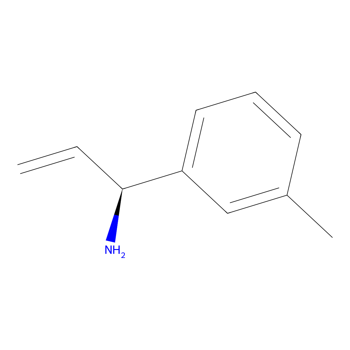 (1S)-1-(3-Methylphenyl)prop-2-enylamine molecular structure, CAS 688362-64-3