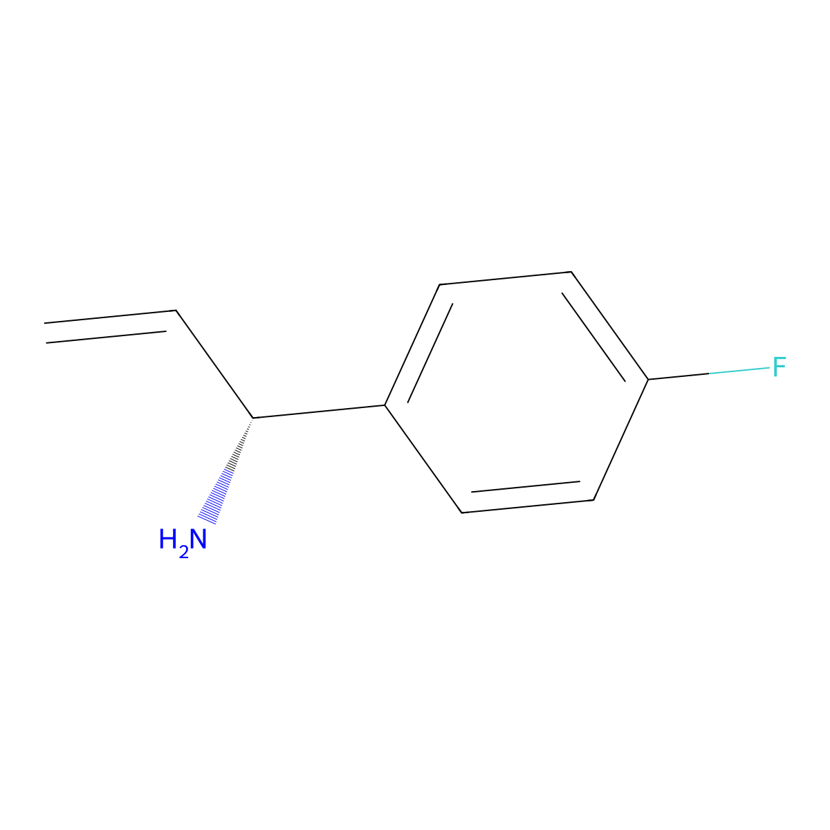 (R)-1-(4-Fluorophenyl)-2-propene-1-amine molecular structure, CAS 688362-77-8