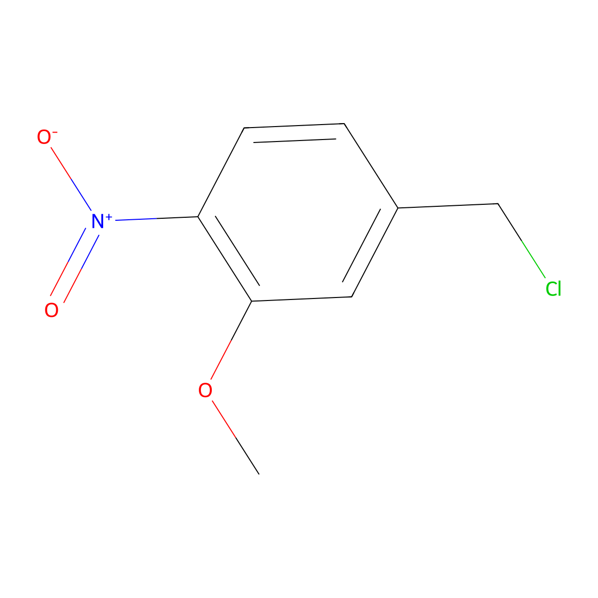 4-(Chloromethyl)-2-methoxy-1-nitrobenzene molecular structure, CAS 68837-96-7