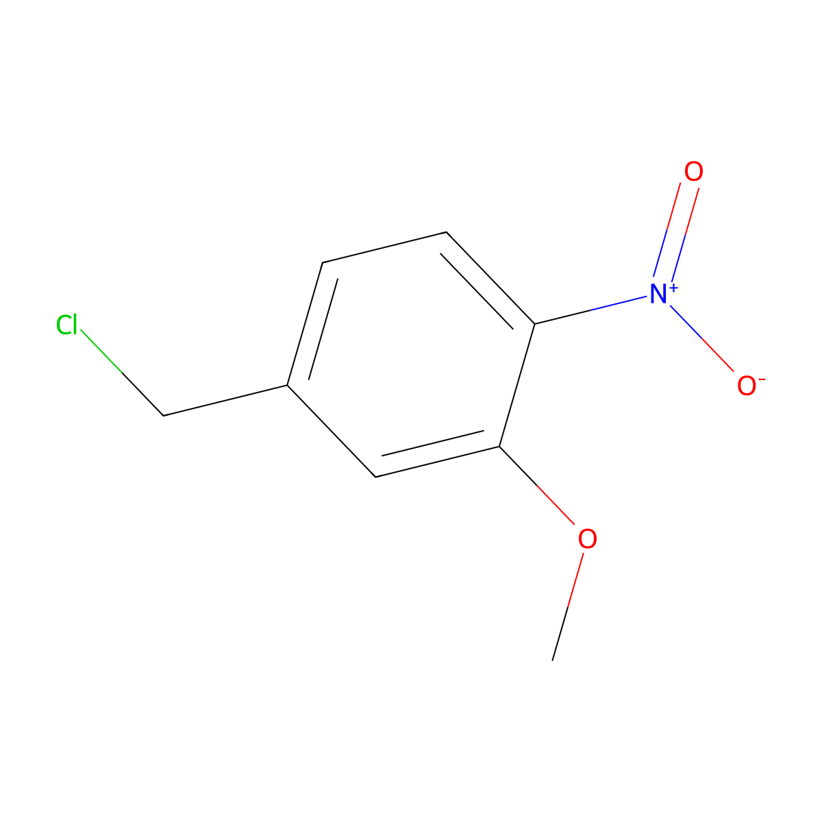4-(Chloromethyl)-2-methoxy-1-nitrobenzene molecular structure, CAS 68837-96-7
