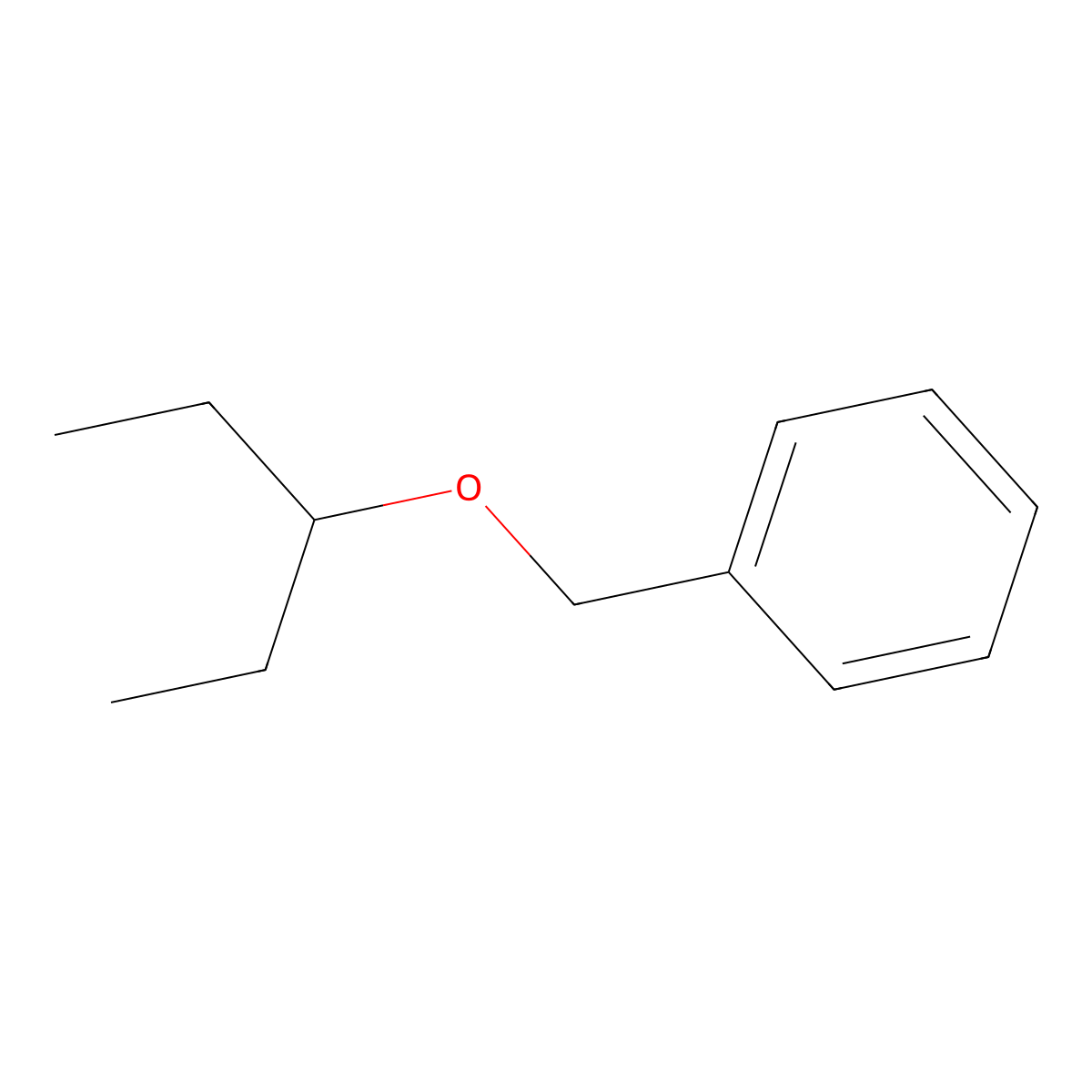 Pentan-3-yloxymethylbenzene molecular structure, CAS 68844-26-8