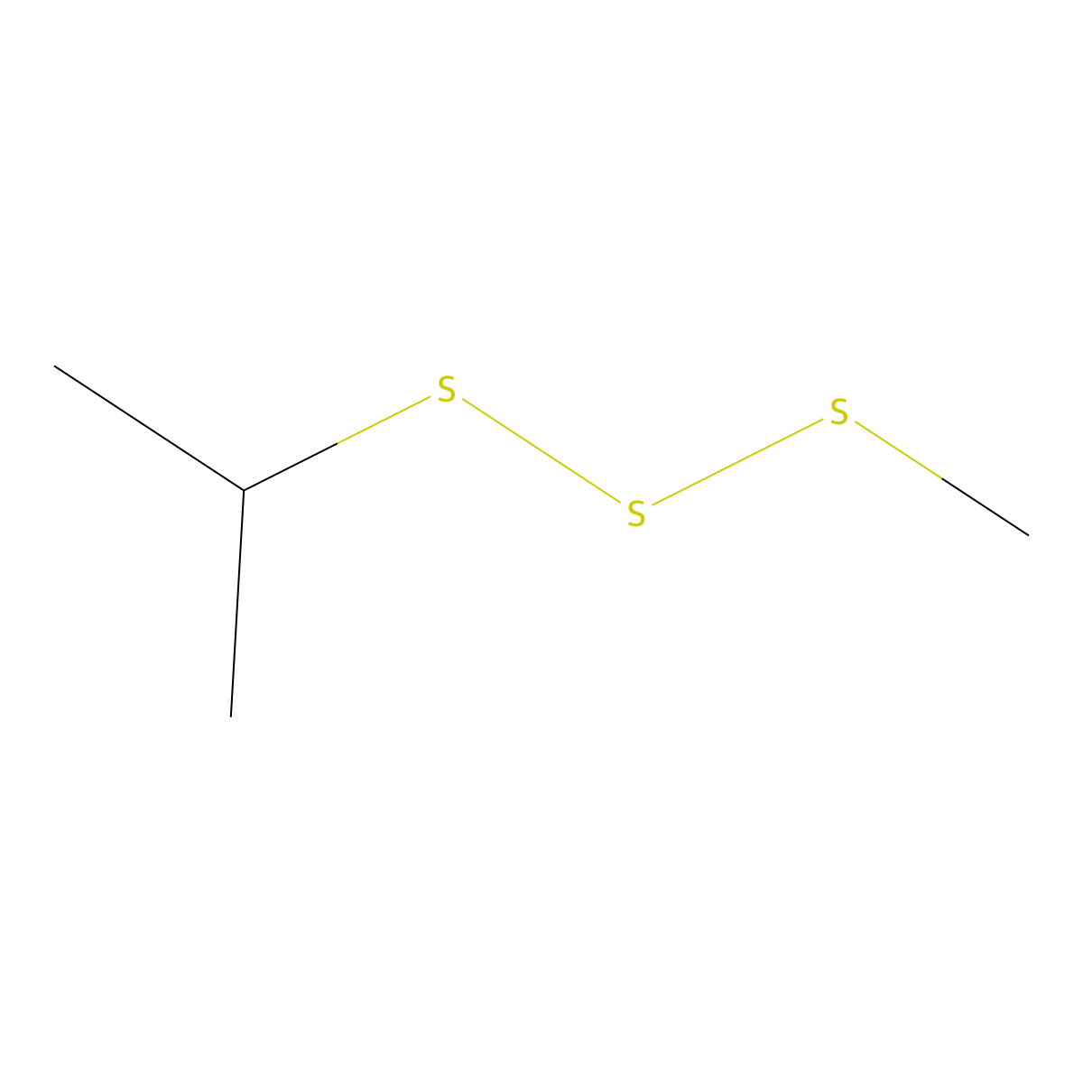 Trisulfide, methyl 1-methylethyl molecular structure, CAS 68844-99-5