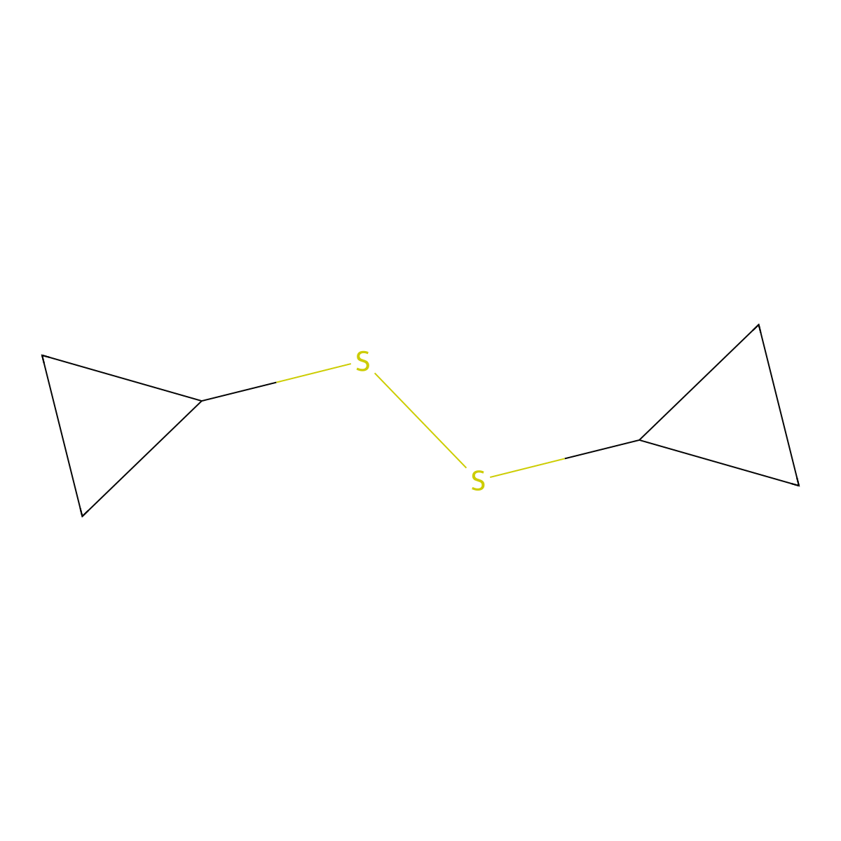 Dicyclopropyldisulfide molecular structure, CAS 68846-57-1