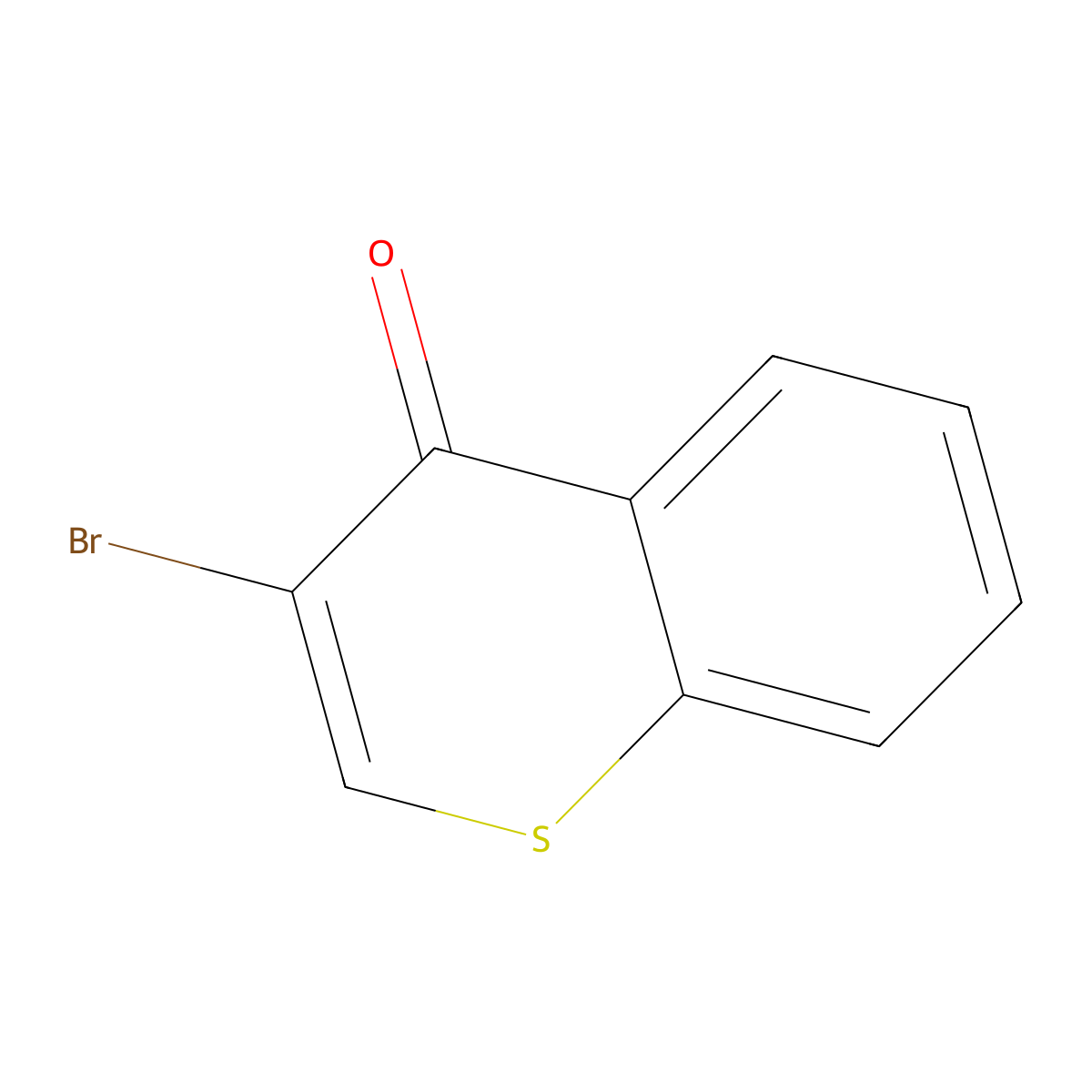 3-bromo-4H-thiochromen-4-one molecular structure, CAS 68847-94-9