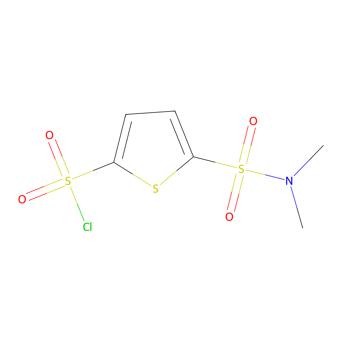 5-(Dimethylsulfamoyl)thiophene-2-sulfonyl chloride molecular structure, CAS 68848-52-2