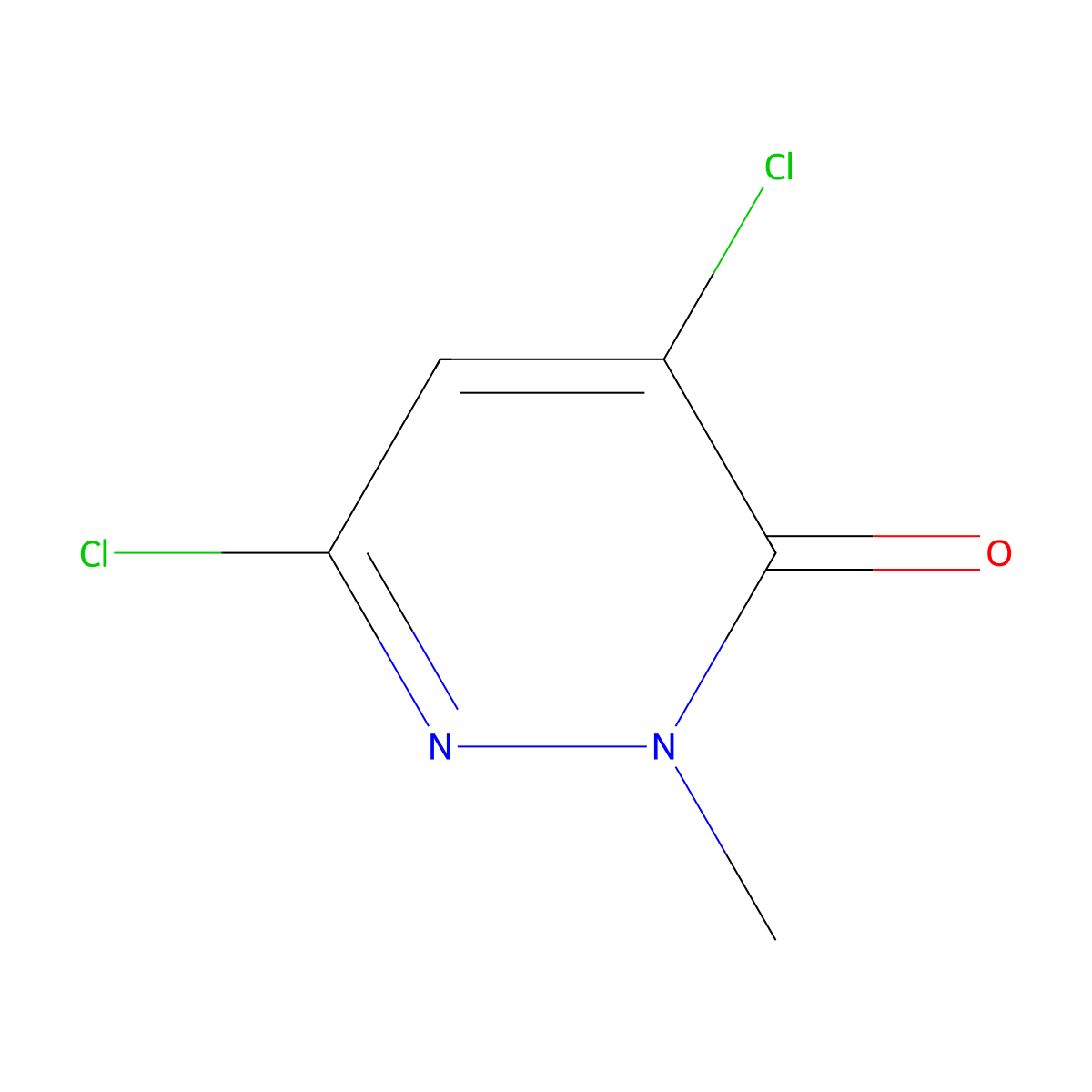 4,6-Dichloro-2-methylpyridazin-3(2H)-one molecular structure, CAS 6885-89-8