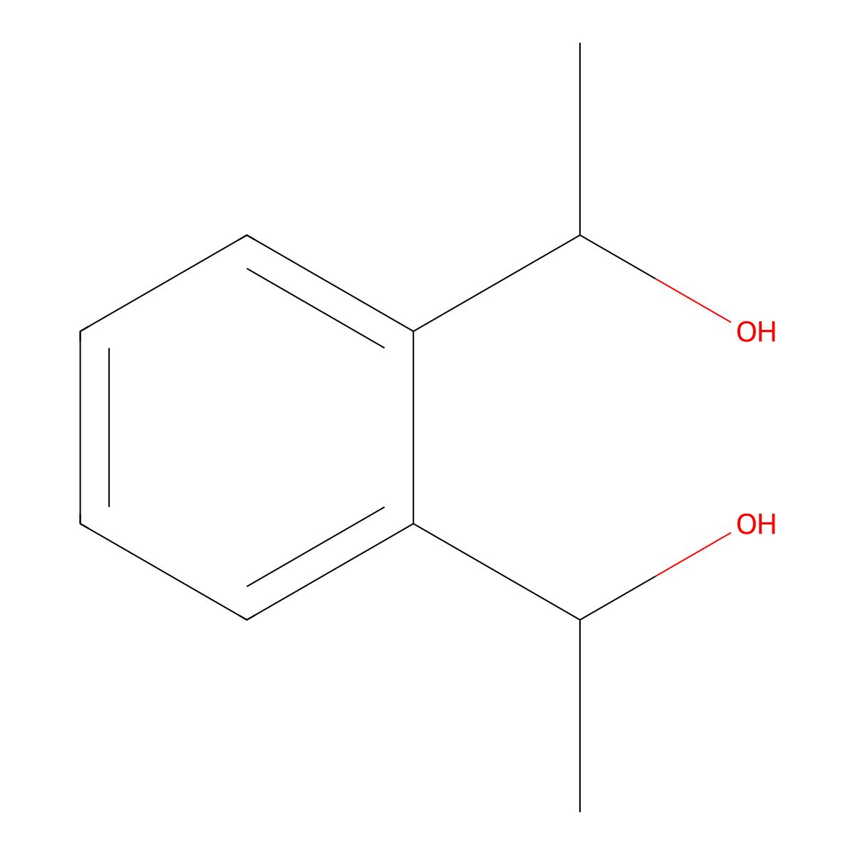 1,2-Bis(1-hydroxyethyl)benzene molecular structure, CAS 68850-07-7