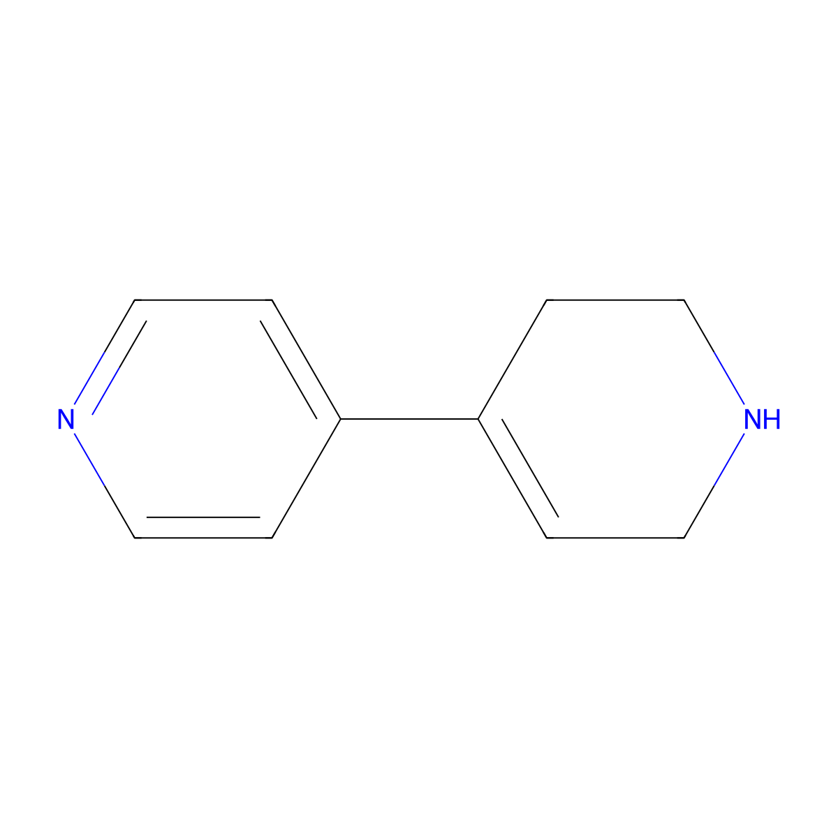 4-(1,2,3,6-Tetrahydropyridin-4-yl)pyridine molecular structure, CAS 68857-66-9