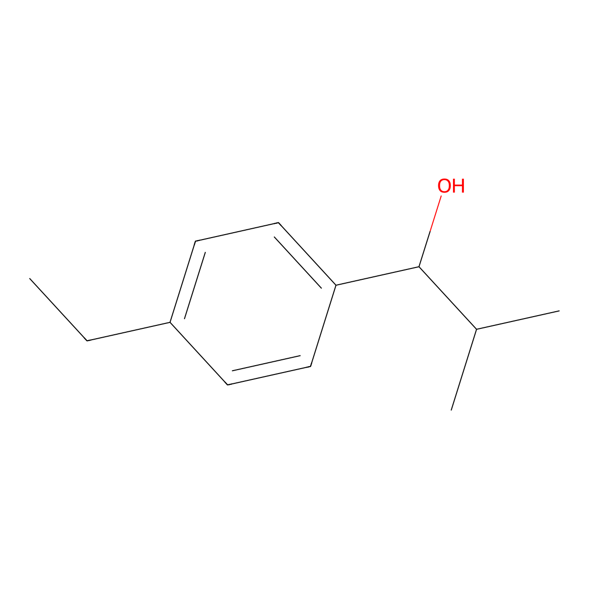 4-Ethyl-alpha-(1-methylethyl)benzenemethanol molecular structure, CAS 68857-87-4