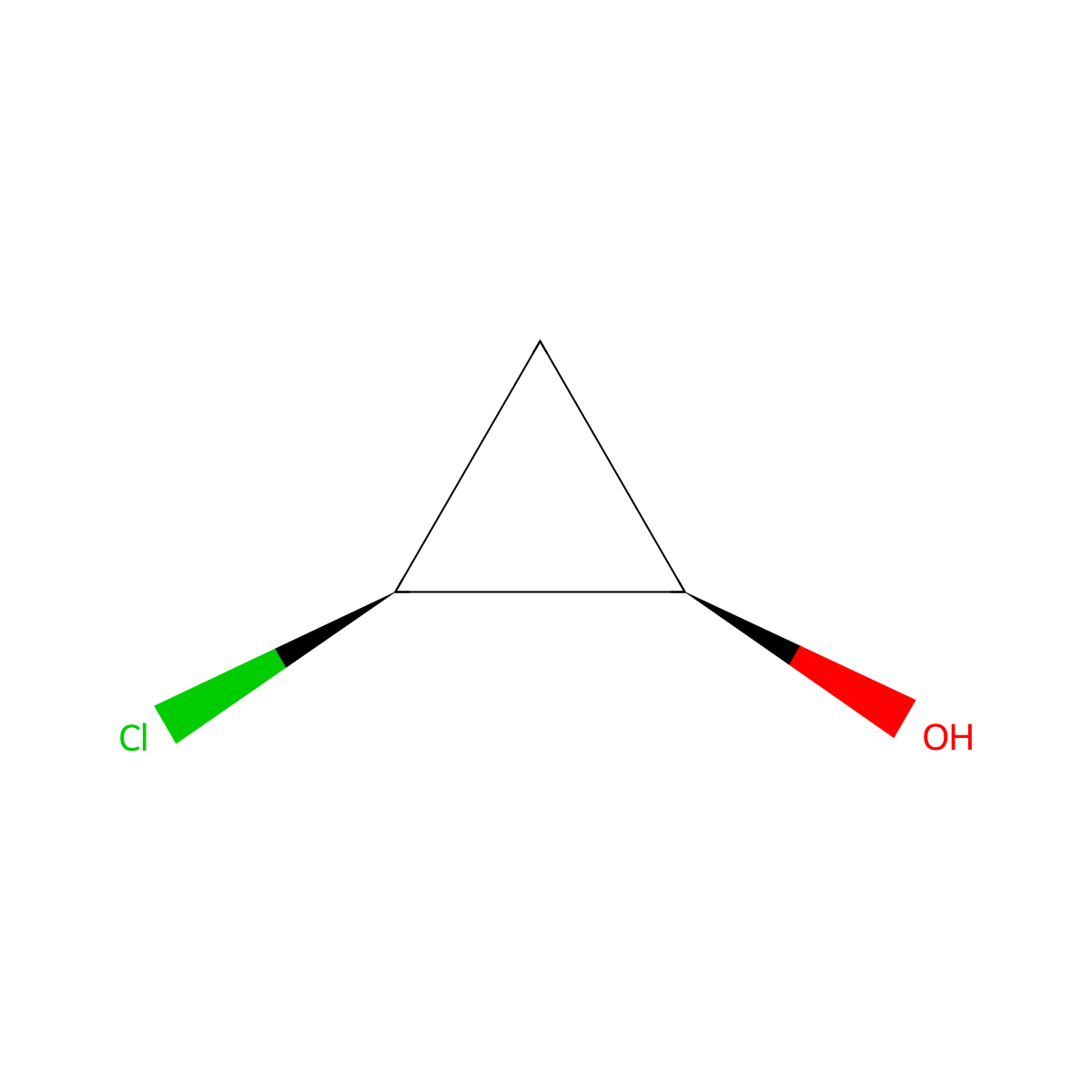rac-(1R,2S)-2-chlorocyclopropan-1-ol molecular structure, CAS 68860-86-6
